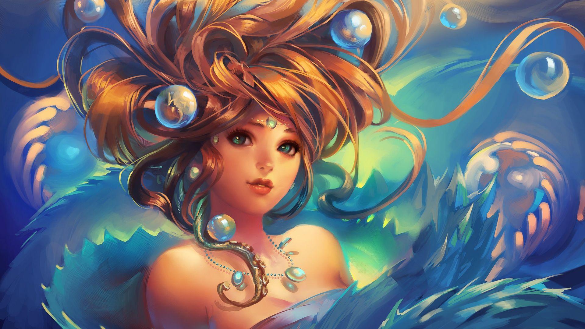 1920x1080 Free download Cute and Beautiful Game Girls Bubble Wallpaper