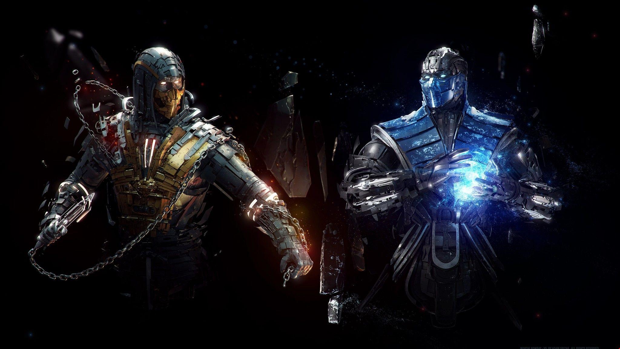 2048x1152 Res: 2048x Download 2k Sub Zero Vs Scorpion Mortal Kombat