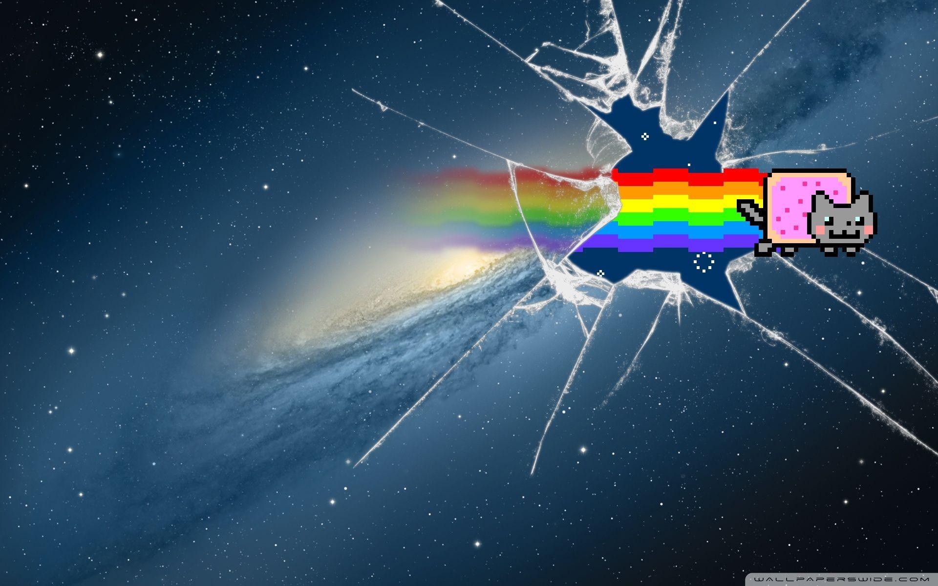1920x1200 Rainbow Cat Wallpaper