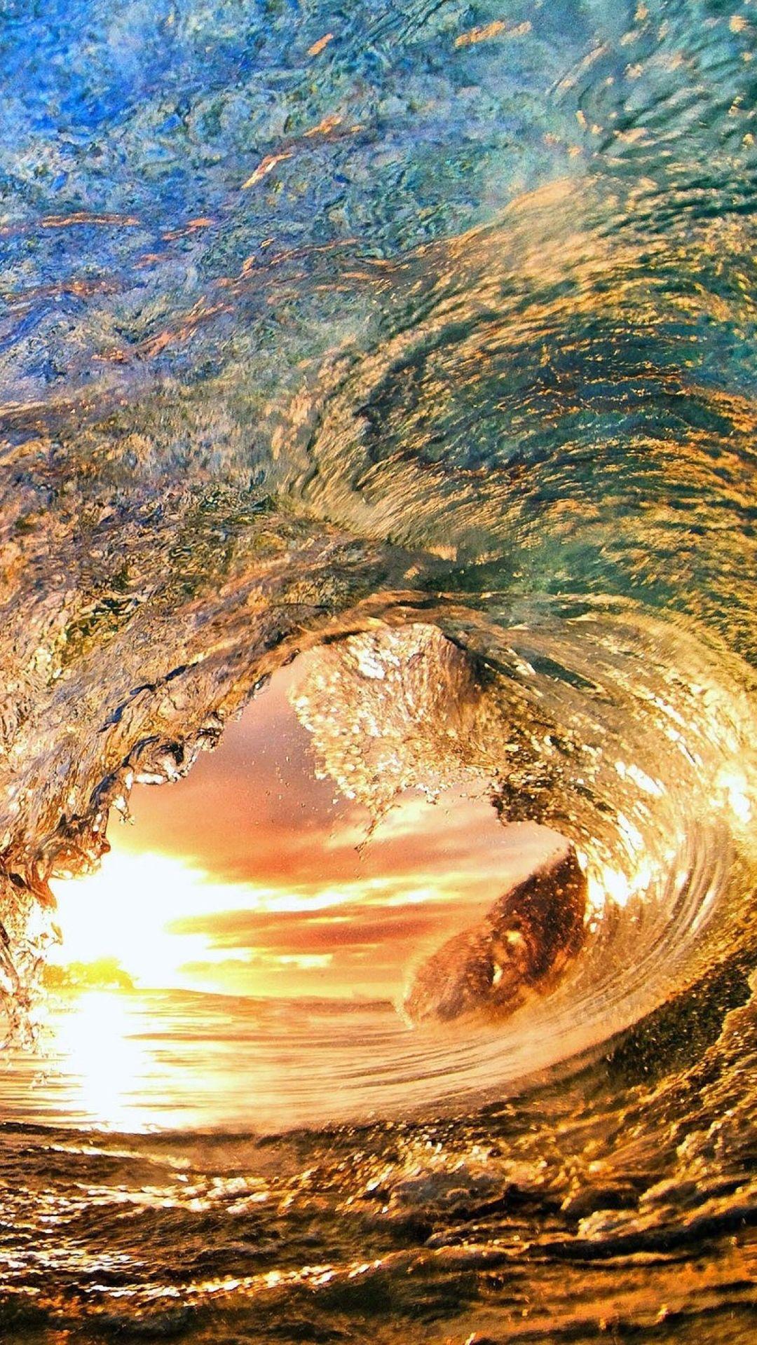 1080x1920 Beach Wave iPhone Wallpaper HD