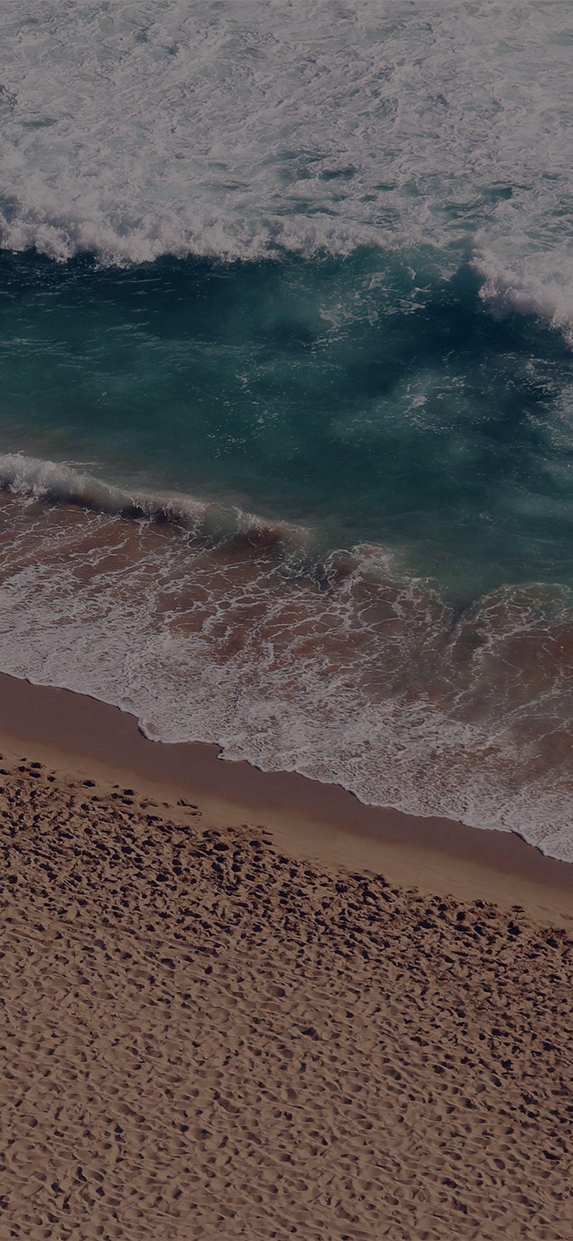 1125x2436 iPhone X wallpaper. beach wave coast