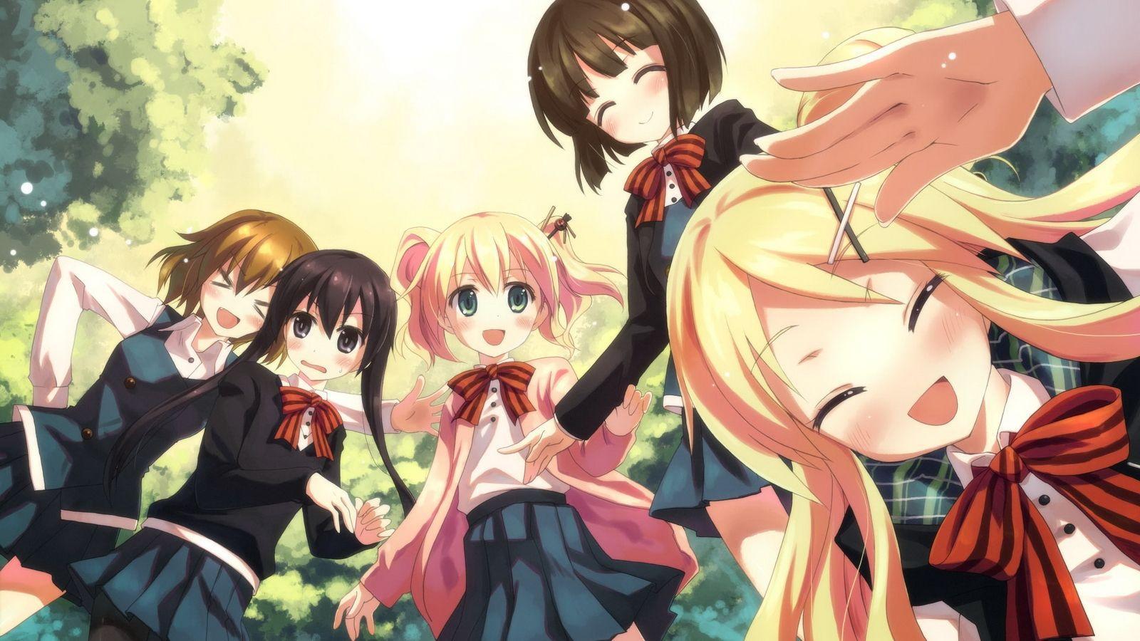 1600x900 Anime Girl Best Friend HD Wallpaper