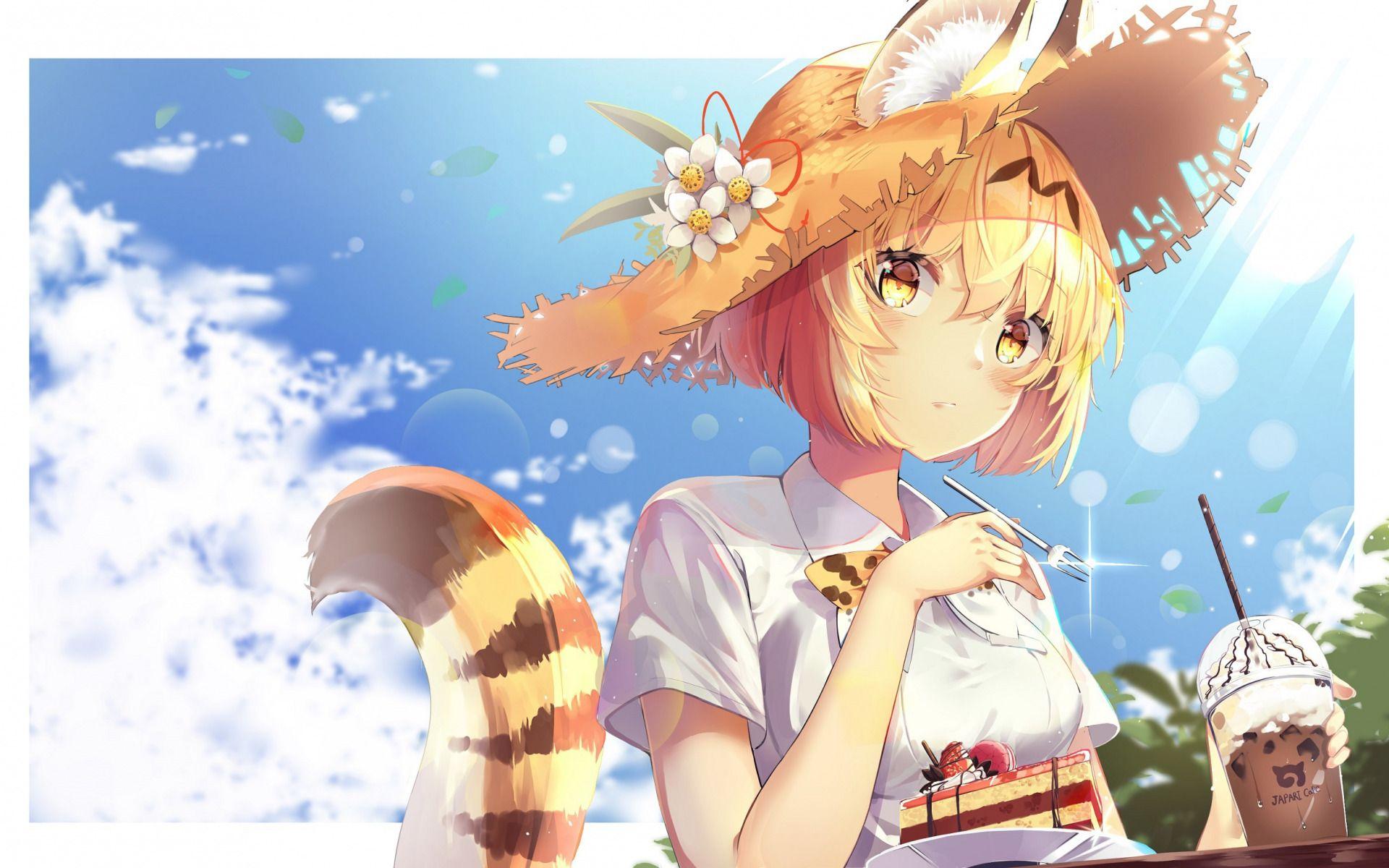 1920x1200 Download wallpaper Kemono Friends, main characters, Serval