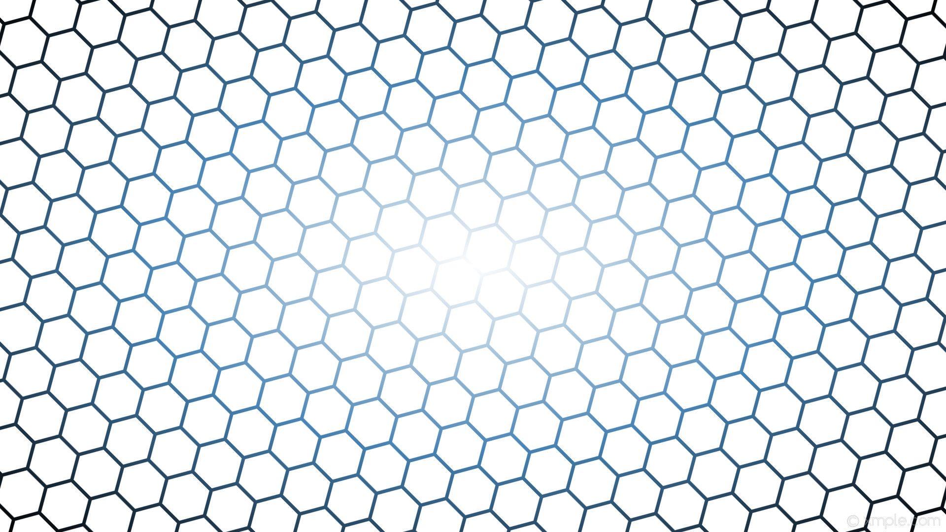 1920x1080 Blue Hexagon Wallpaper