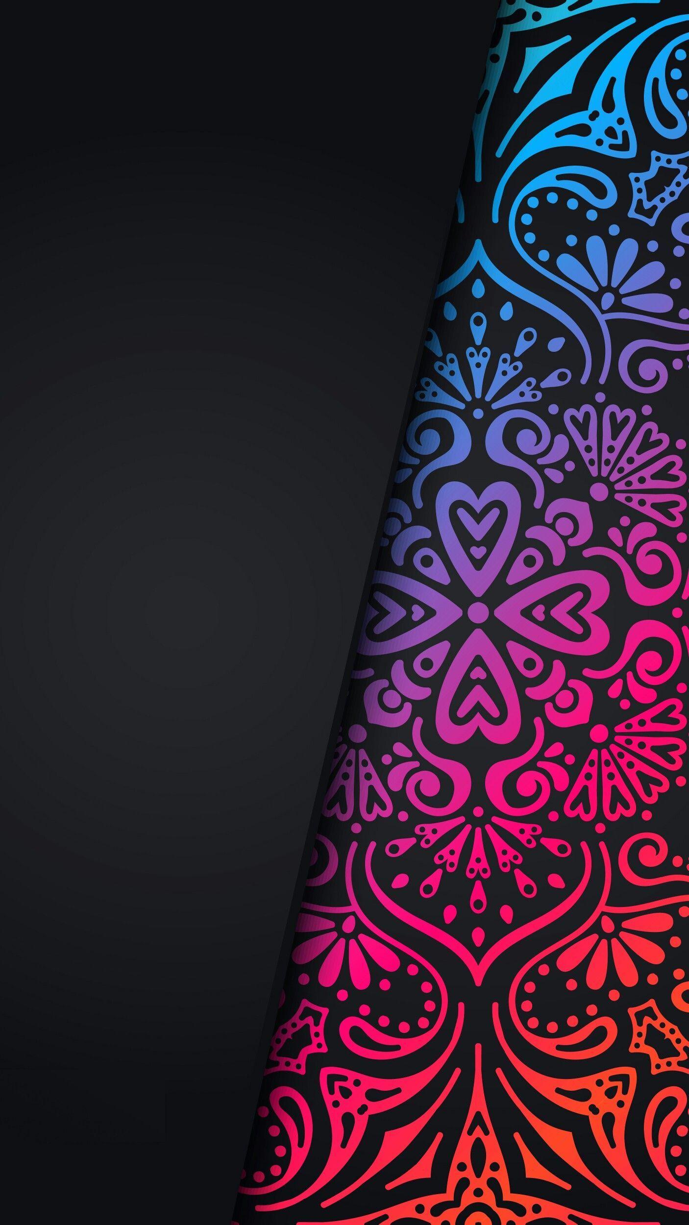 1406x2500 Mandala Wallpaper HD