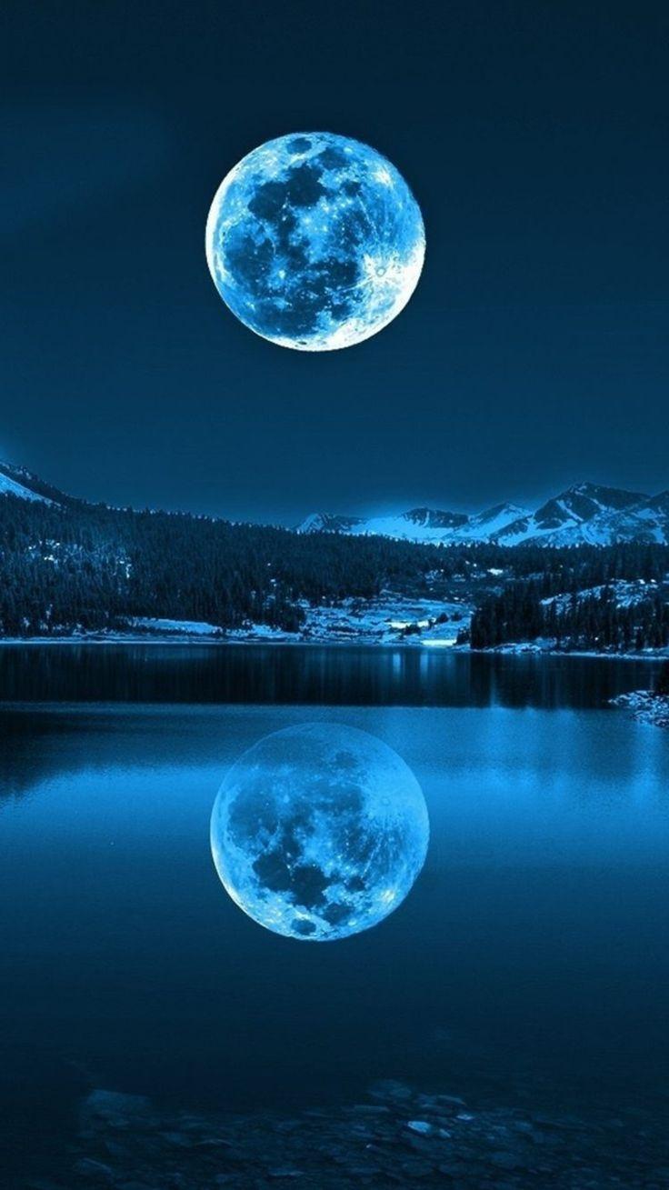 Blue Moon iPhone Wallpapers - Top Free Blue Moon iPhone Backgrounds