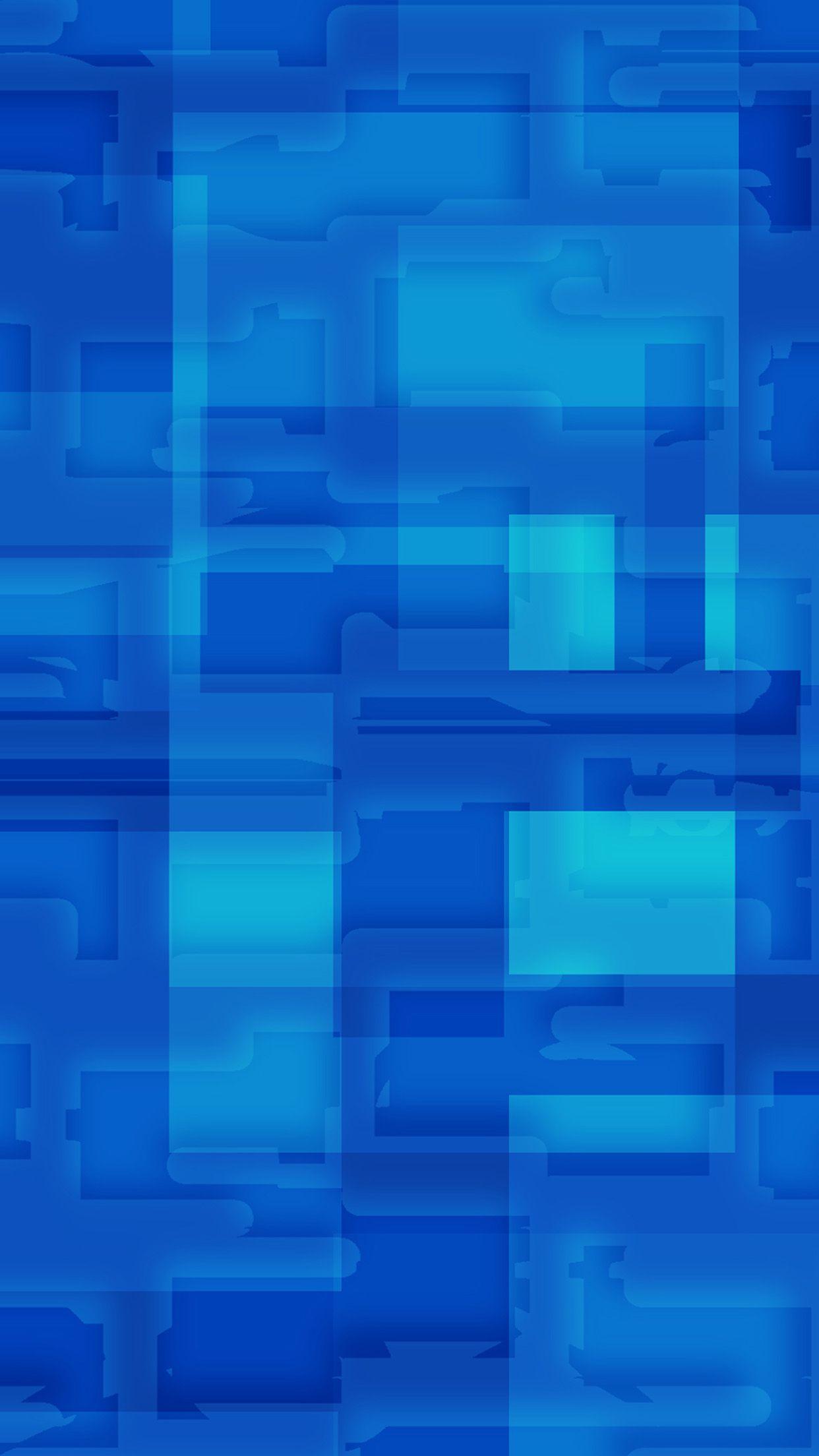 1242x2208 Square World Pattern Blue