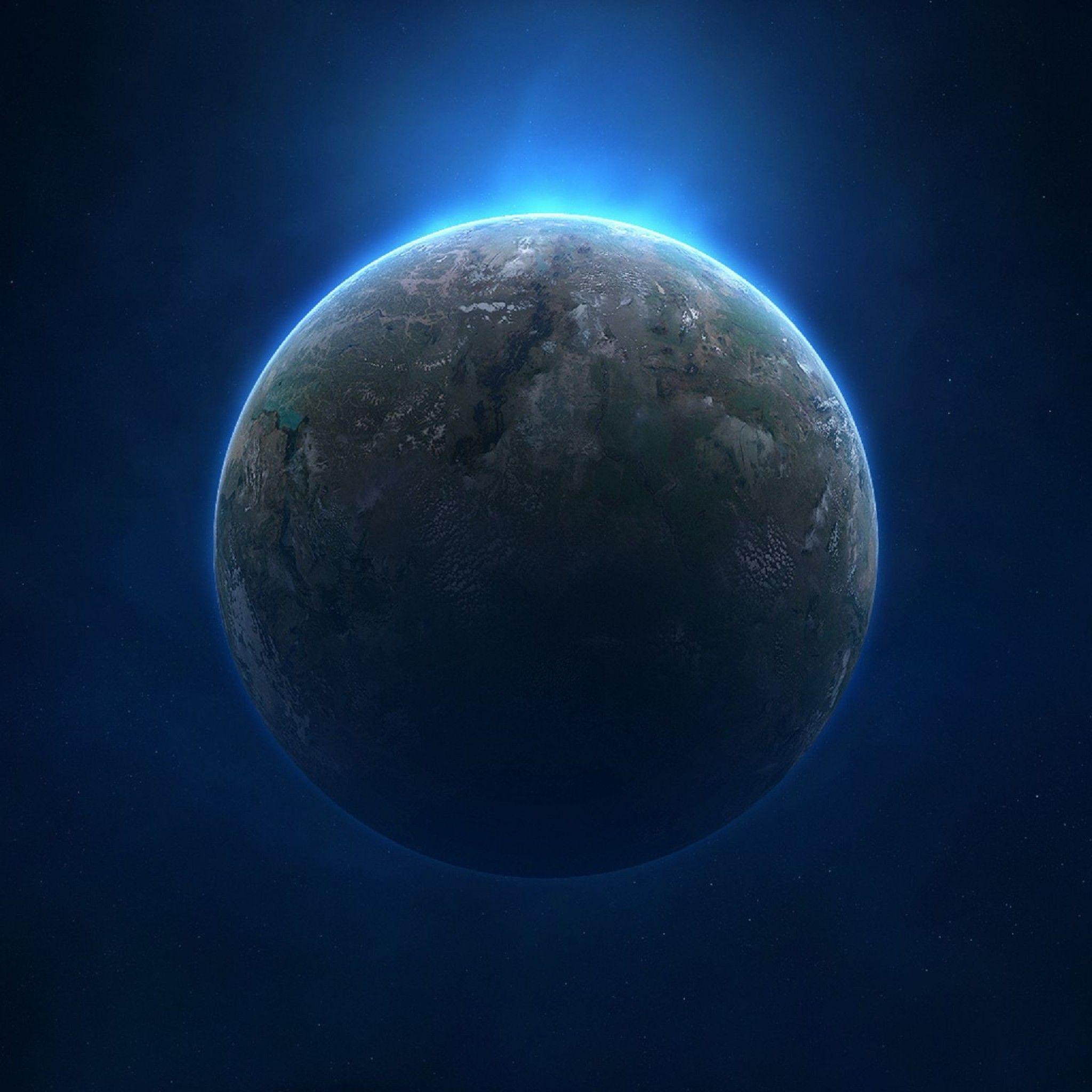 2048x2048 Planet Ball Terrestrial iPad Air Wallpaper Free Download
