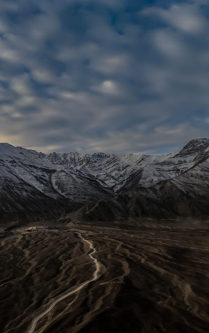 840x1336 Download Dark, mountains, landscape, nature wallpaper, 840x1336