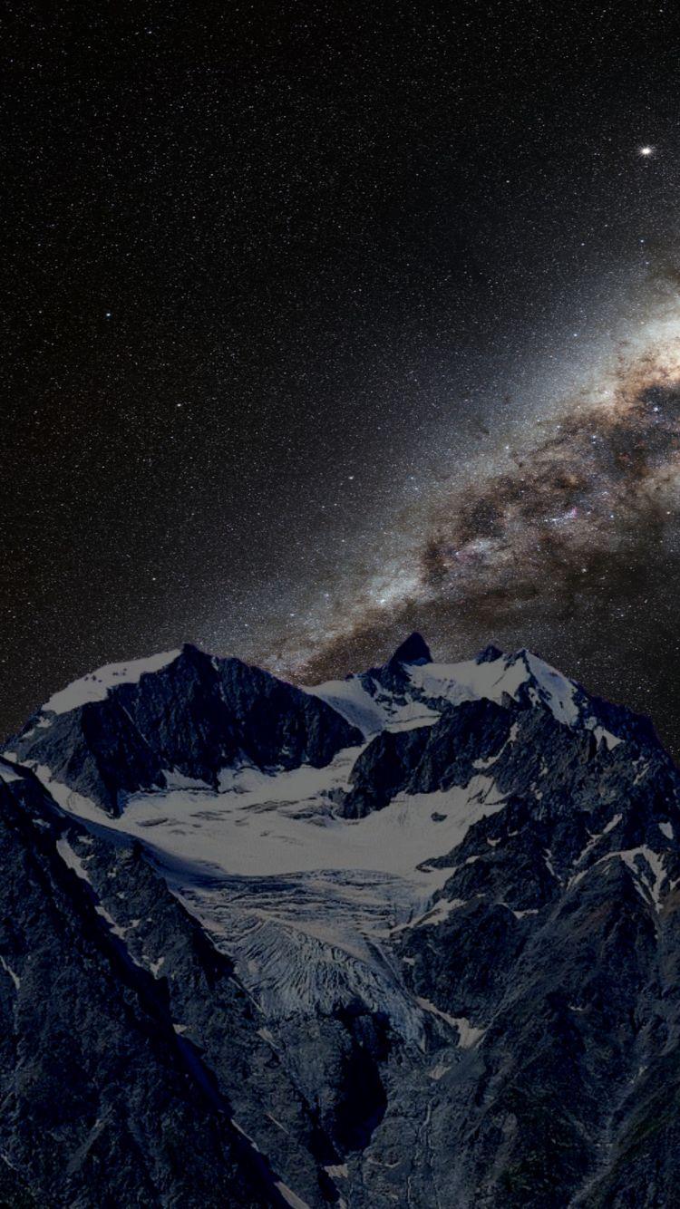 750x1334 Download 750x1334 wallpaper milky way, starry night, dark