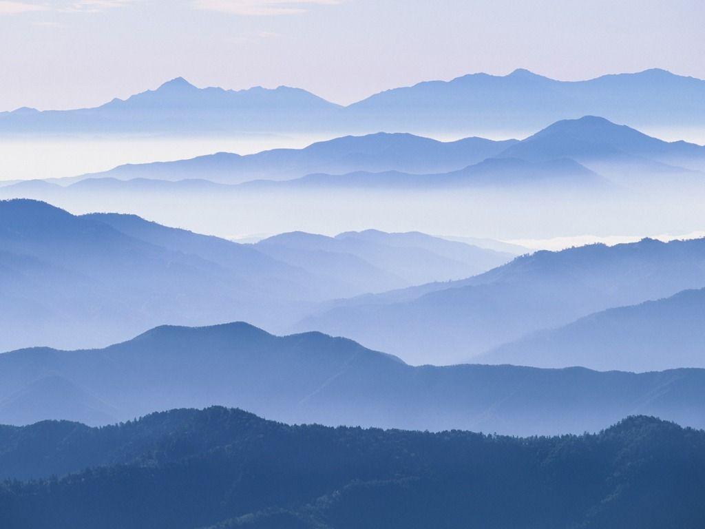 1024x768 Blue Mountain Free Wallpaper
