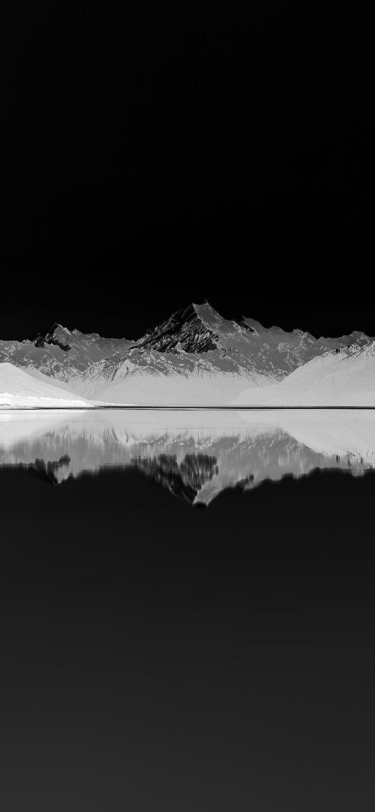 736x1593 iPhone X wallpaper : reflection lake blue mountain water