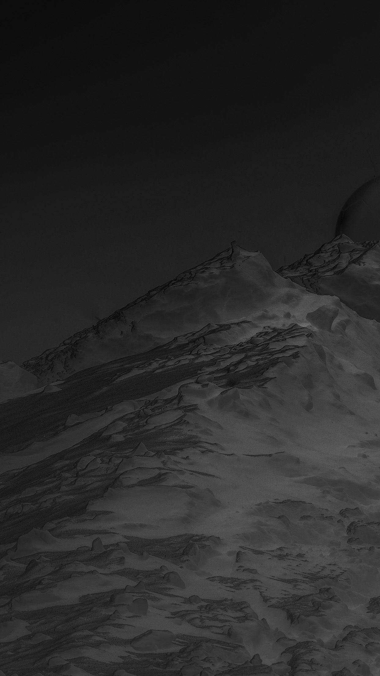 1242x2208 Dark Mountain Bubble Minimal Illustration Art Wallpaper