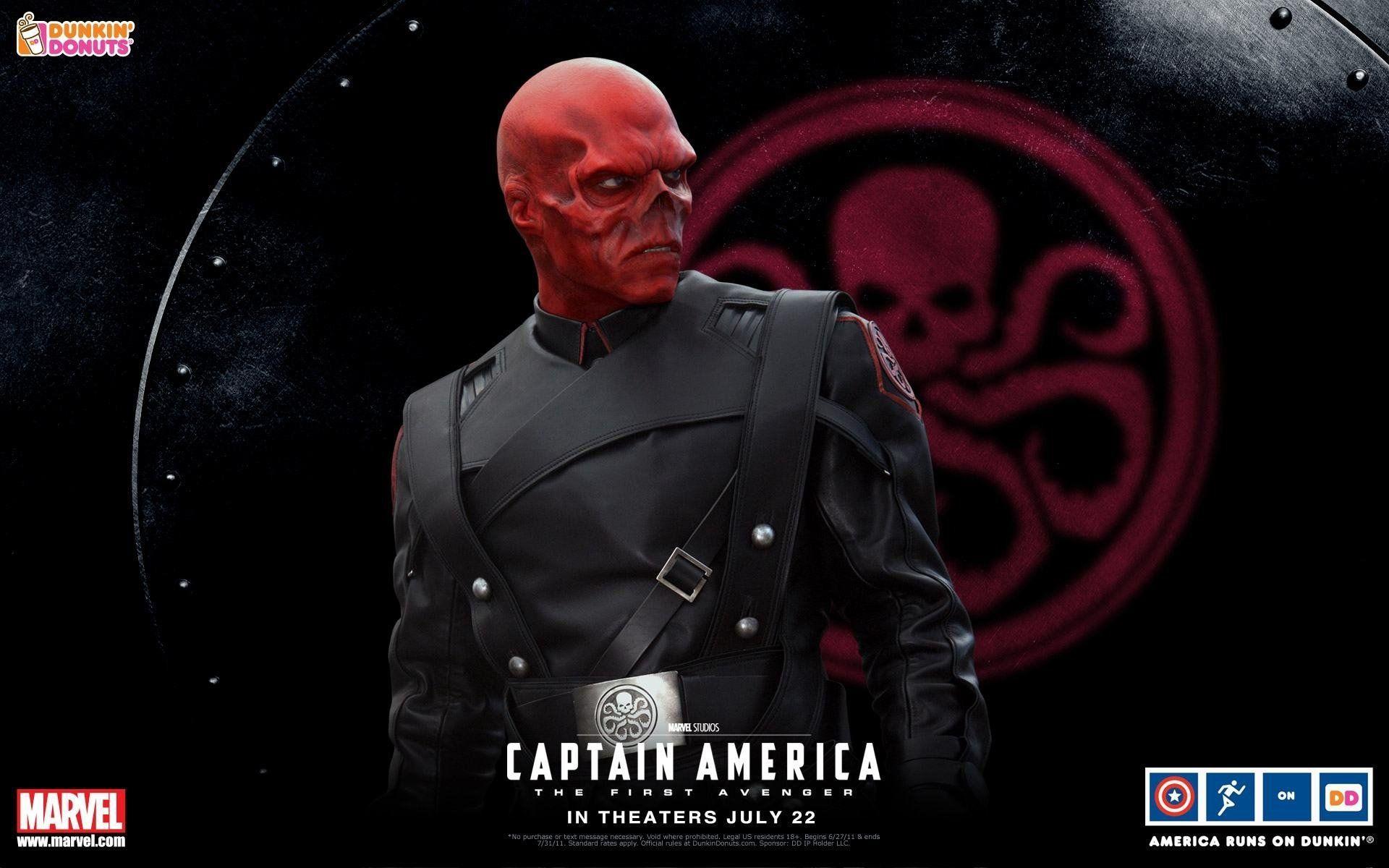 1920x1200 Captain America Red Skull Wallpaper