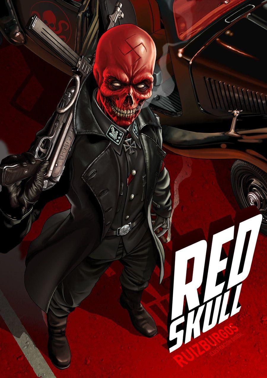 900x1273 Marvel Red Skull Wallpaper