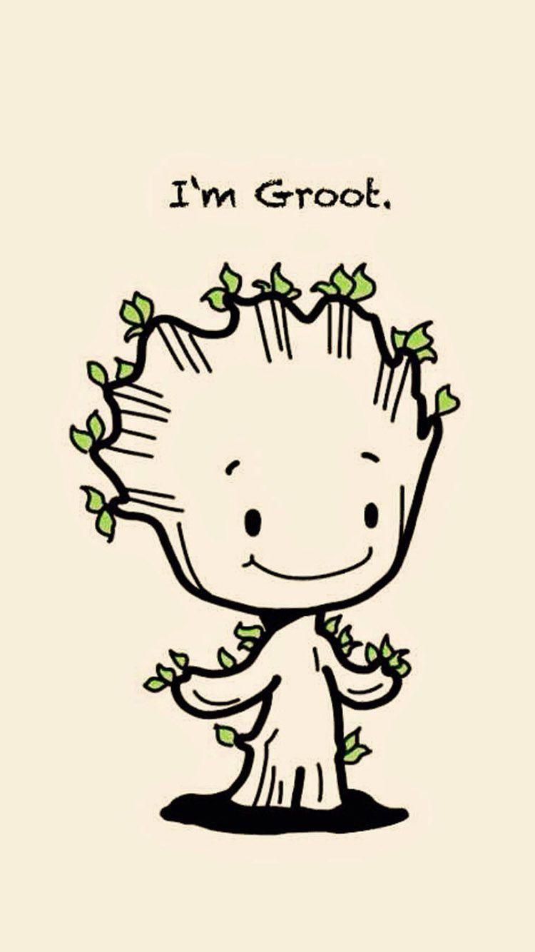 750x1334 Download Baby Groot 750 x 1334 Wallpaper