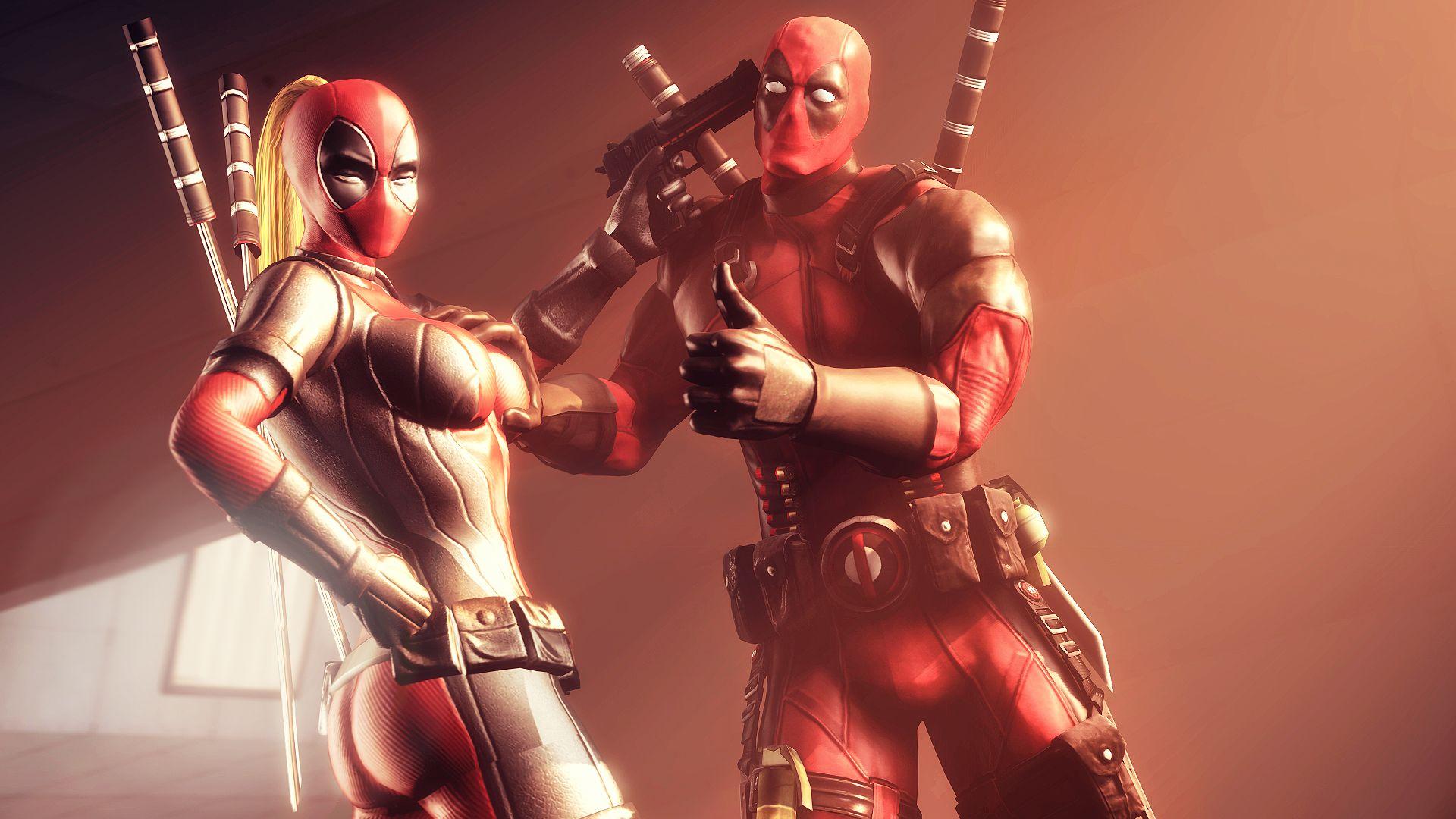1920x1080 Lady Deadpool HD Wallpaper
