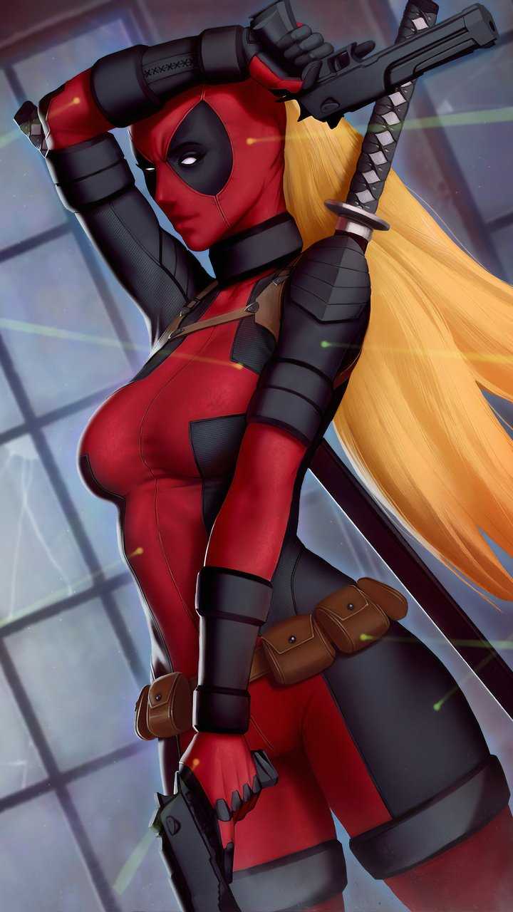720x1280 4K Lady Deadpool HD Wallpaper (720x1280)