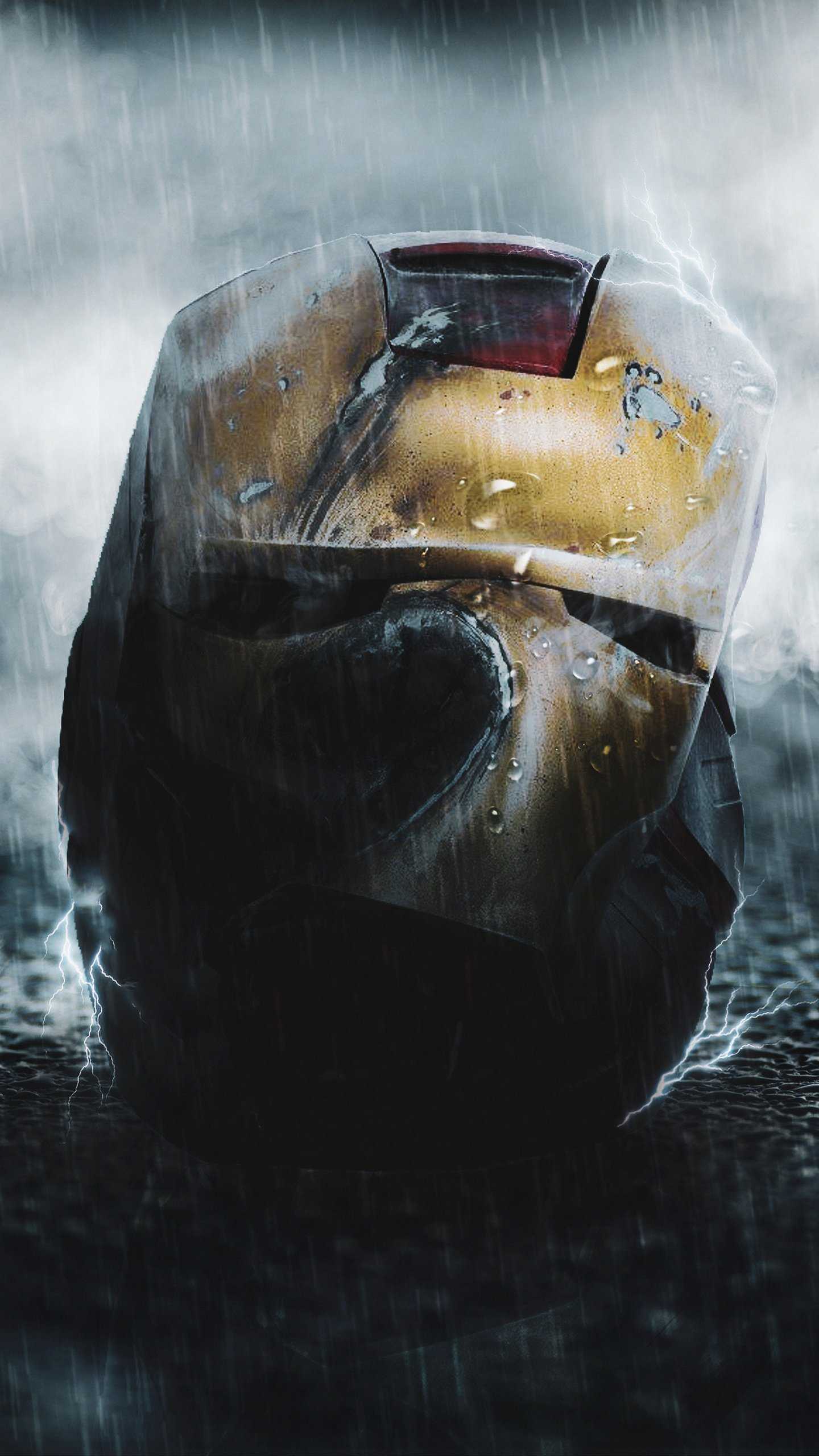 1440x2560 Left Iron Man Helmet HD Wallpaper (1440x2560)