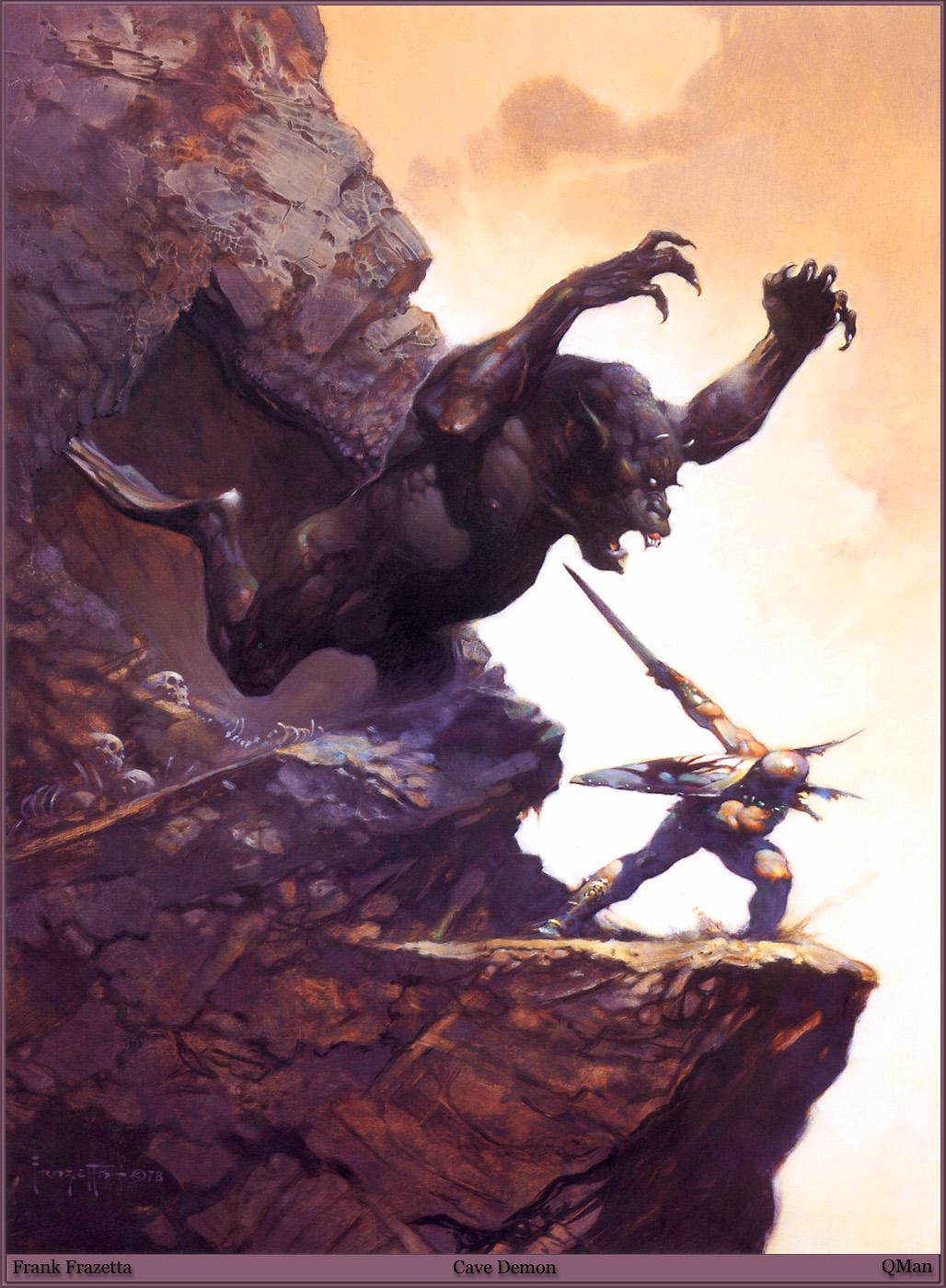 1028x1400 Wallpaper Frank Frazetta monster warrior Fight Fantasy