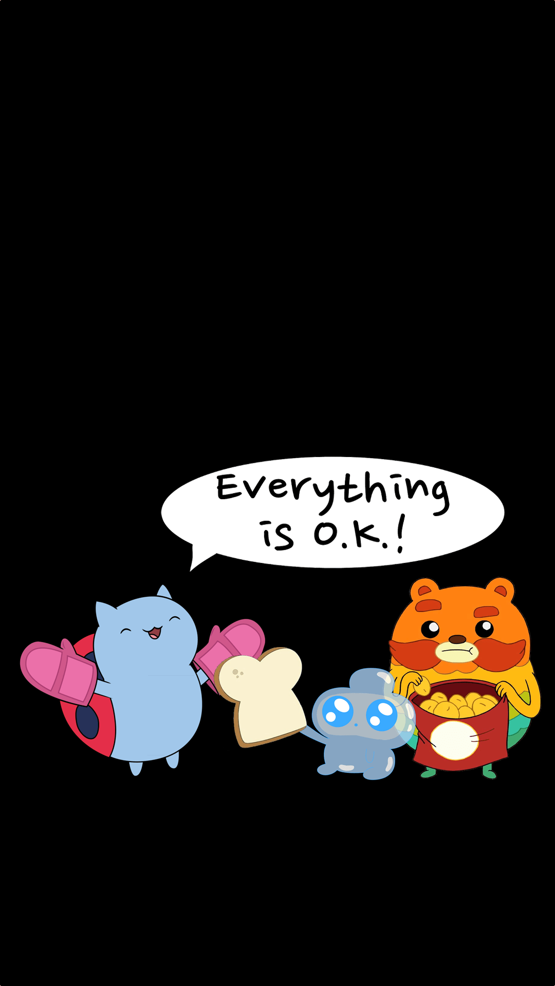 1080x1920 Everything is OK! Phone Wallpaper (Bravest Warriors) (1080 x 1920