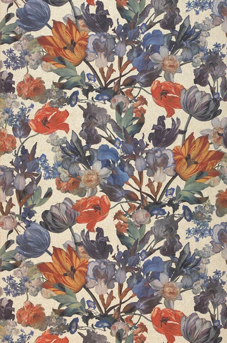 728x1100 Wallpaper Joslina Beige, Cream, Blue, Brown, Green, Orange, Red