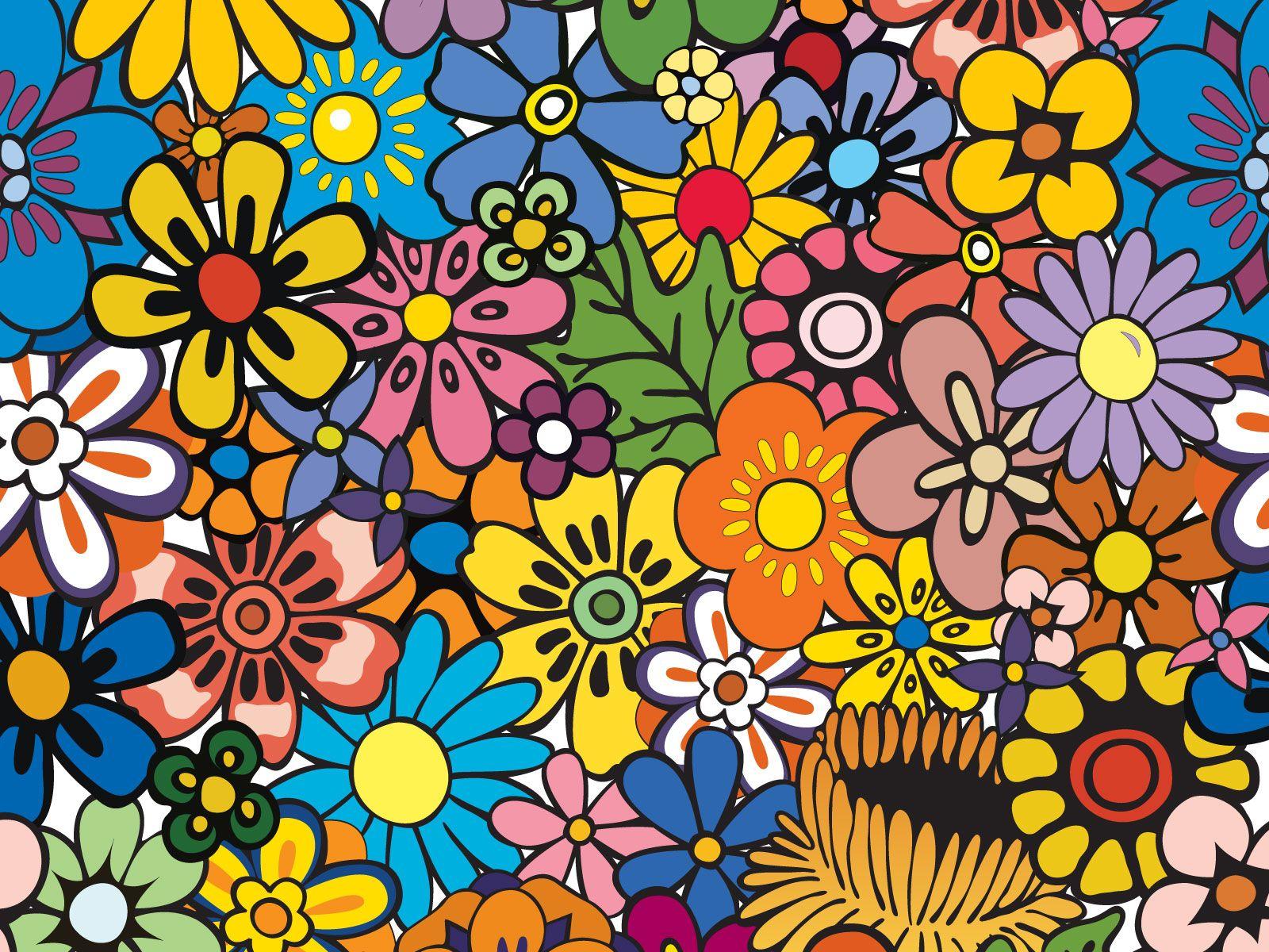 1600x1200 Colorful Flower Pattern Wallpaper & Background