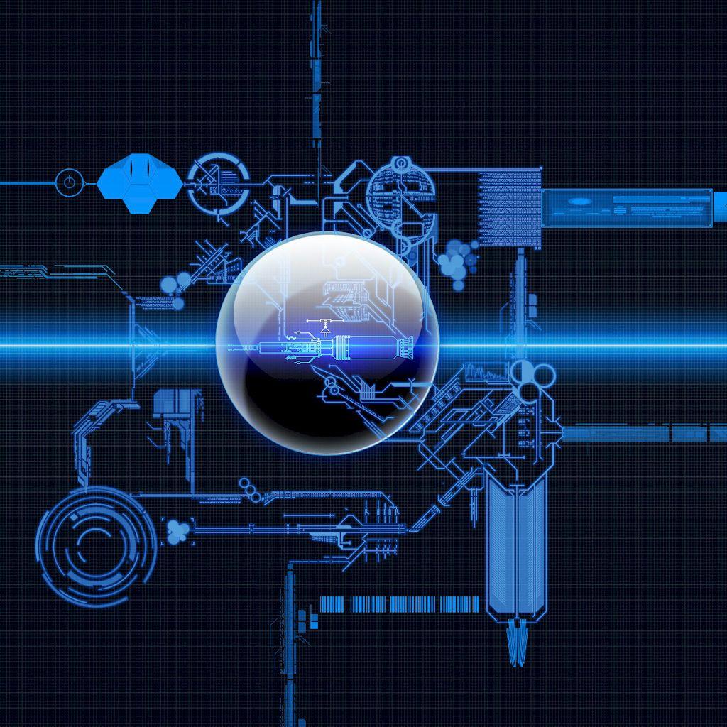 1024x1024 Free download iPad Wallpaper Blueprint Abstract iPad iPad 2 iPad