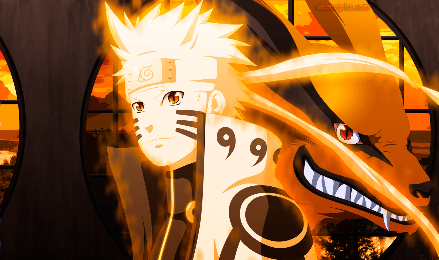 1542x914 Anime Nine Tailed Fox Wallpaper