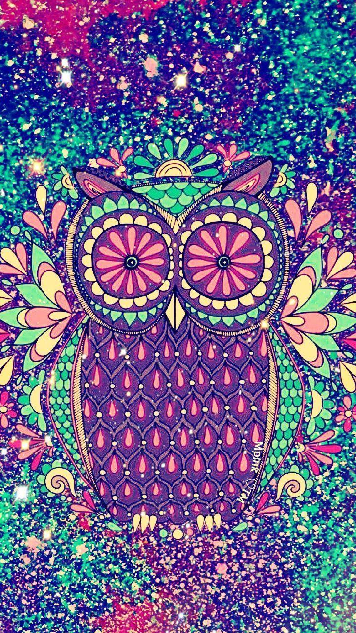 720x1280 Rainbow OwlGalaxy Wallpaper #androidwallpaper #iphonewallpaper