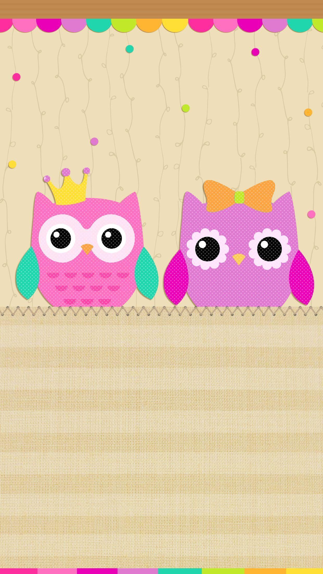1242x2208 Cartoon Owl Wallpaper Free Cartoon Owl Background - Owl wallpaper, Cute owls wallpaper, Owl background
