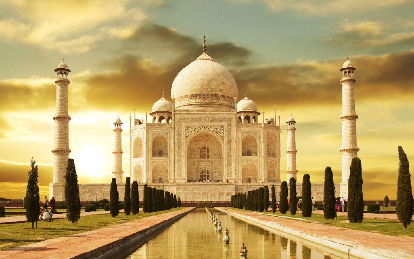Hình nền bất thường 1440x900: Hình nền HD Taj Mahal