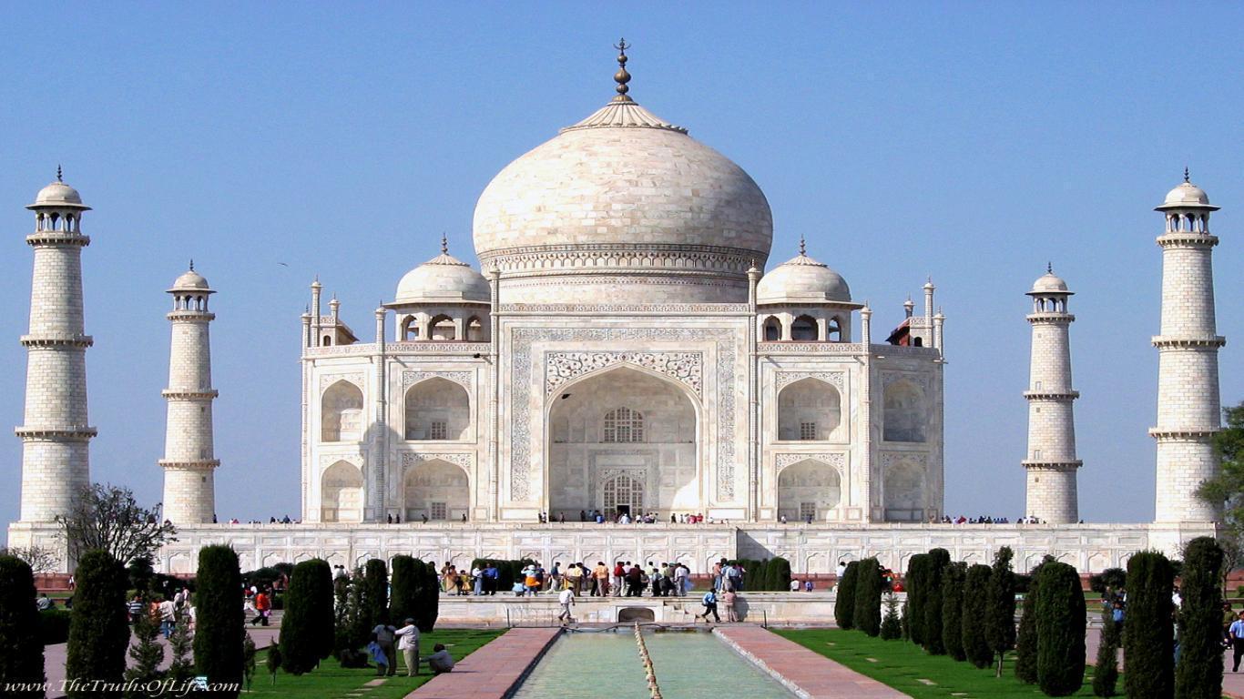 Hình nền 1366x768 Taj Mahal, Hình nền Taj Mahal đẹp
