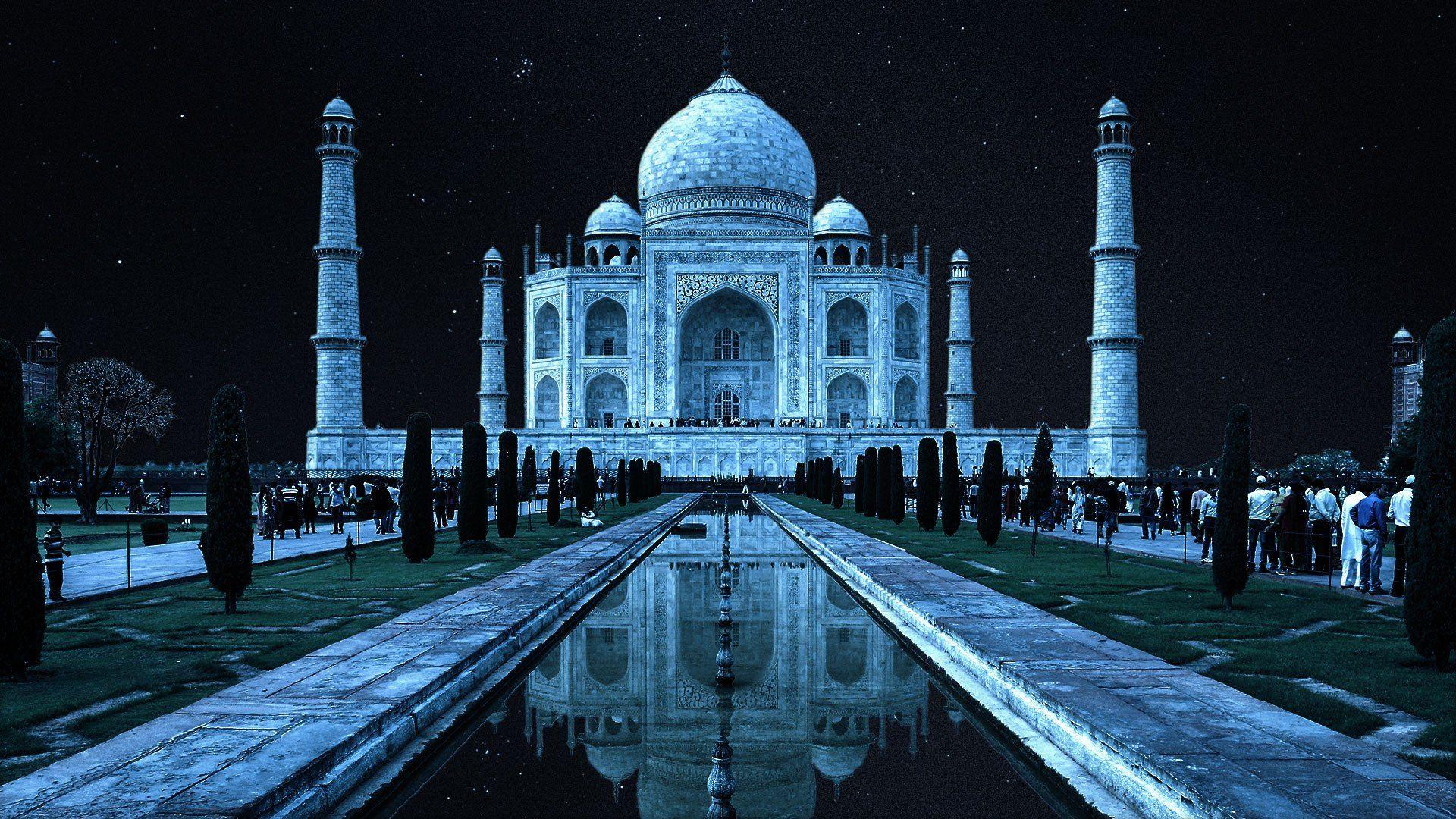 Taj Mahal Night Wallpapers Top Free Taj Mahal Night Backgrounds 