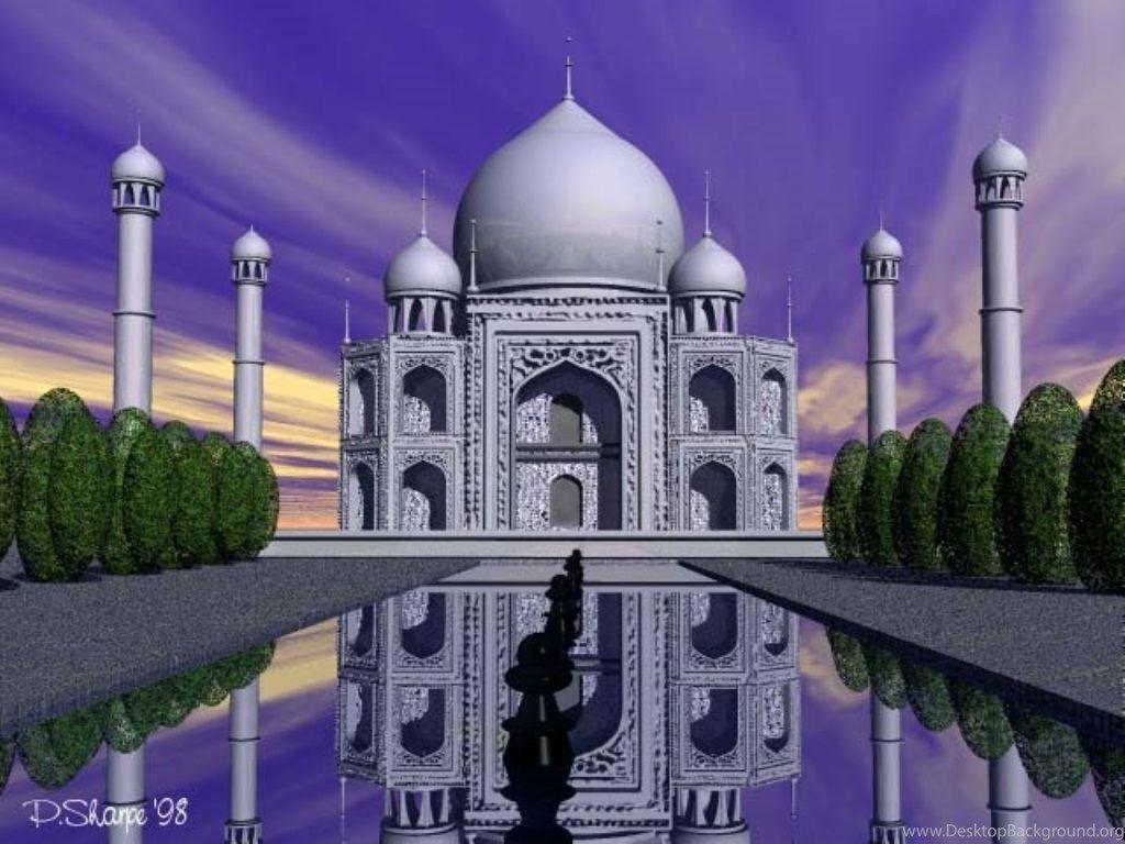 Toàn màn hình 1024x768 - Kích thước đầy đủ Taj Mahal - Hình nền HD