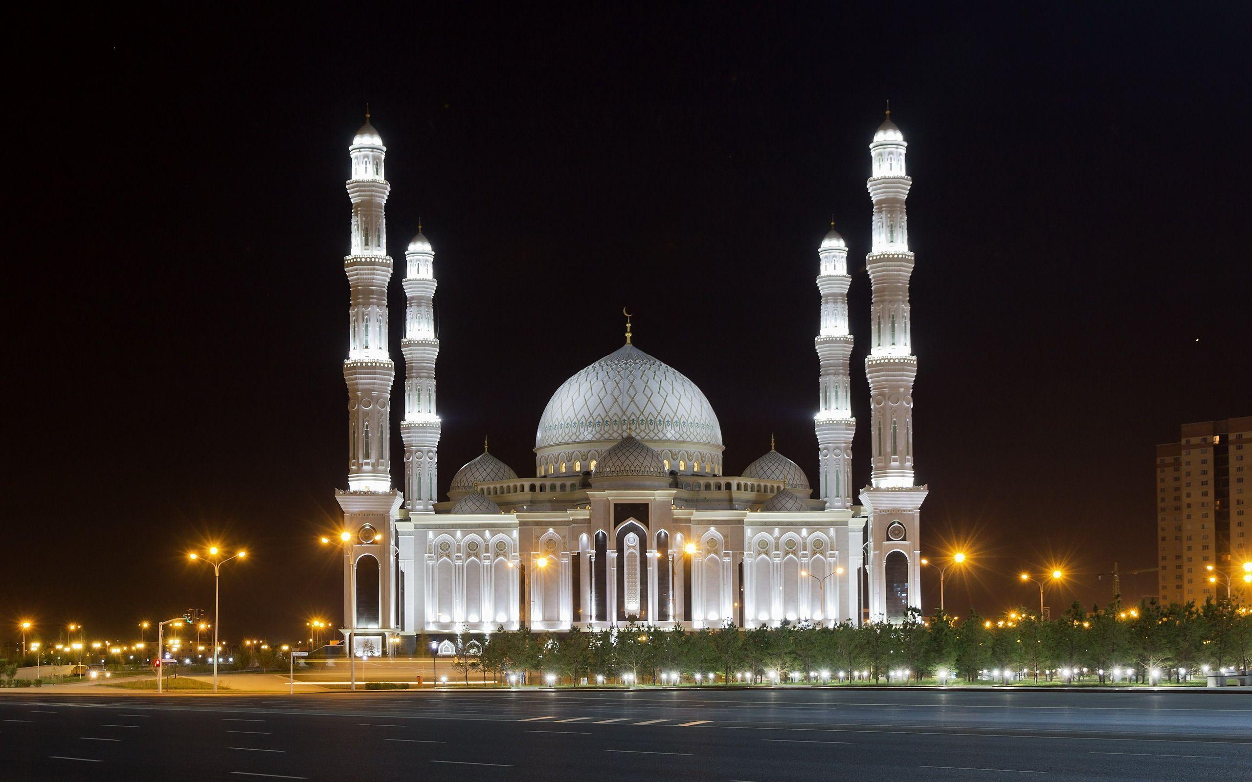 2560x1600 Best wallpaper of Taj Mahal country India, photo of mosque, night