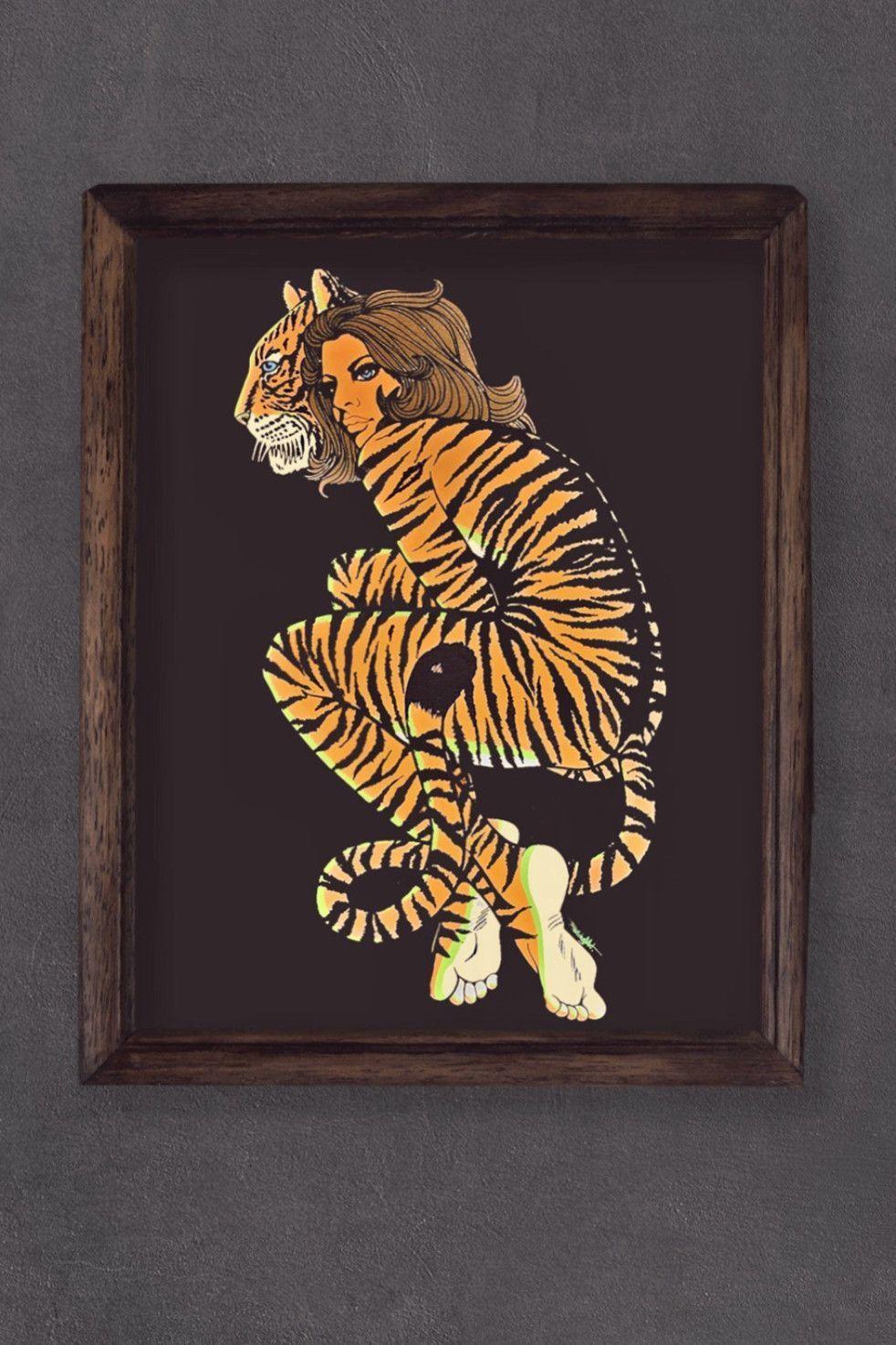 982x1474 Tiger Lady 16x20 Matte Poster. Tiger lady, Tiger poster