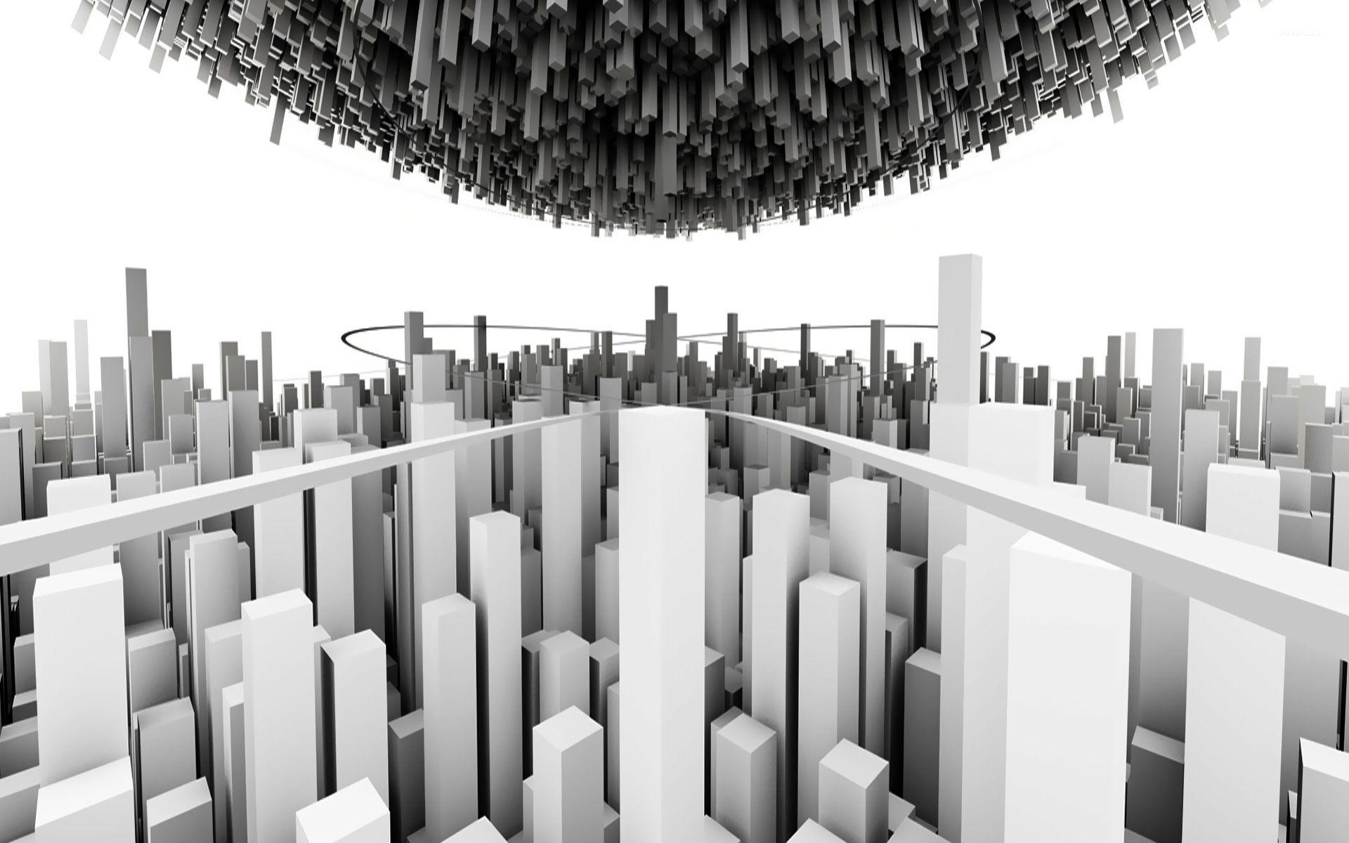 1920x1200 Minimalistic City wallpaper wallpaper