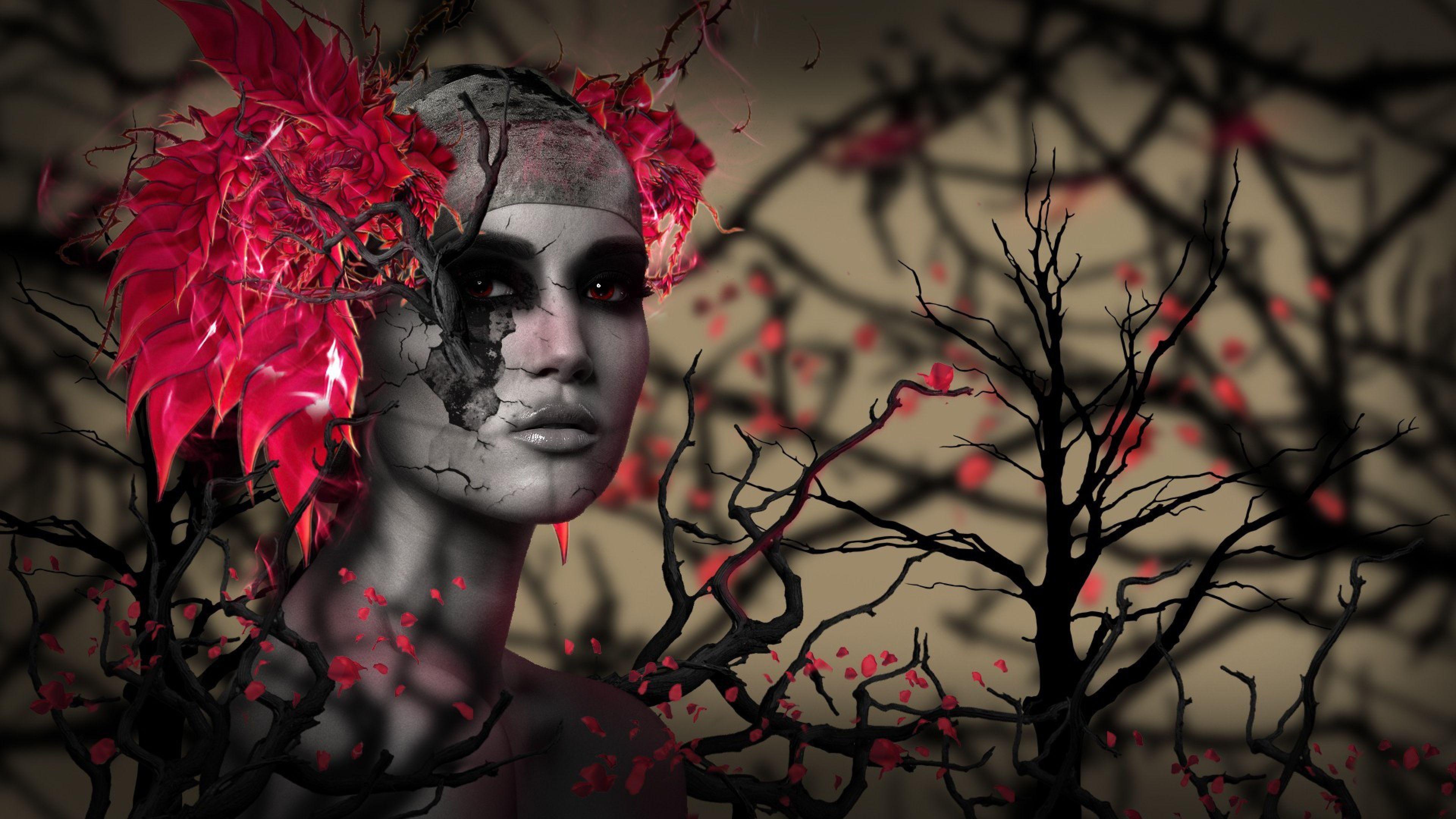 3840x2160 Girl 3D Art, HD 3D, 4k Wallpaper, Image, Background, Photo