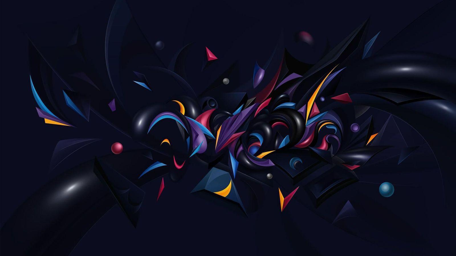 1600x900 Abstract 3D Art Wallpaper