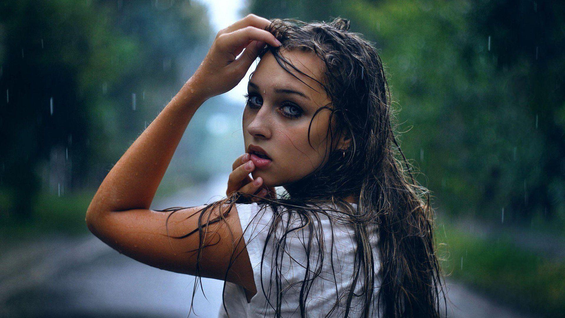 1920x1080 Girl In Rain, HD Girls, 4k Wallpaper, Image, Background, Photo
