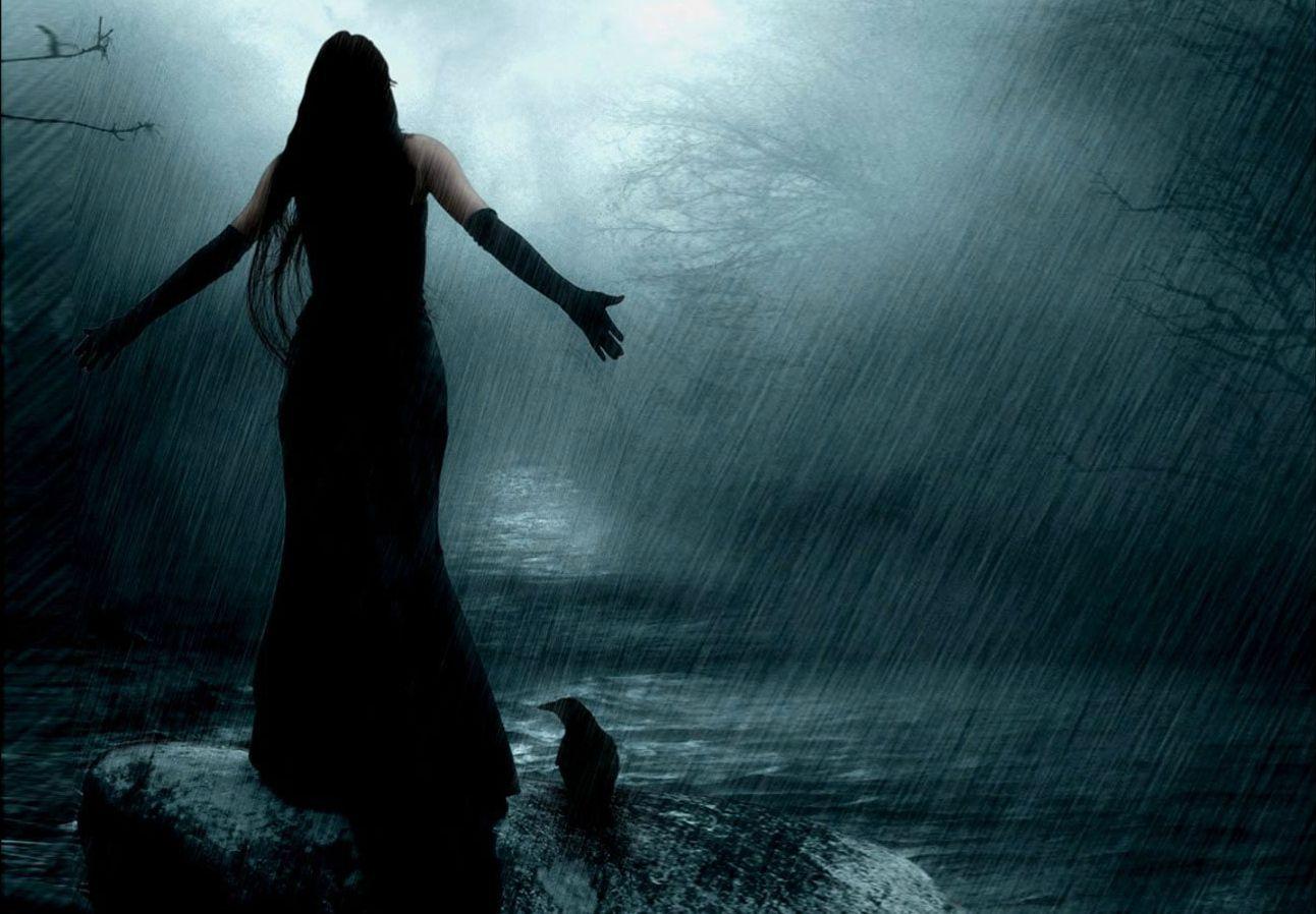 1292x898 Nature's Fury Within. Girl in rain, Rainy day wallpaper