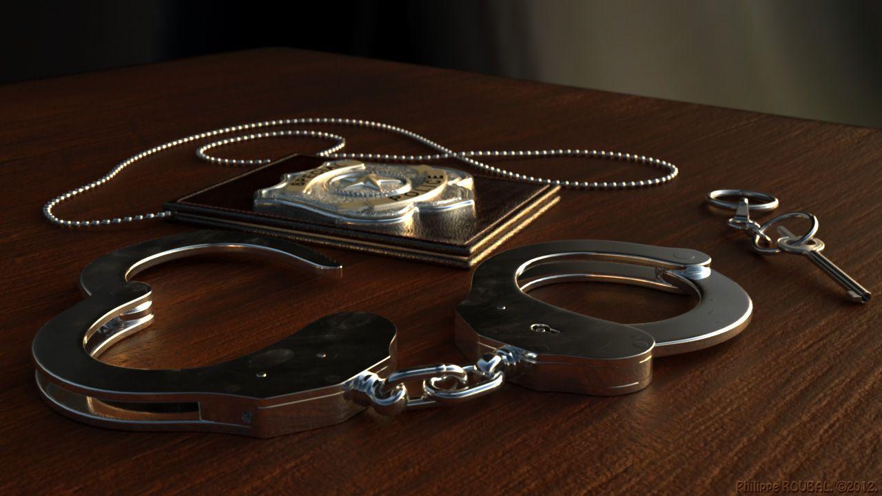 1280x720 Handcuffs And Police Badge Badge Wallpaper HD Wallpaper & Background Download