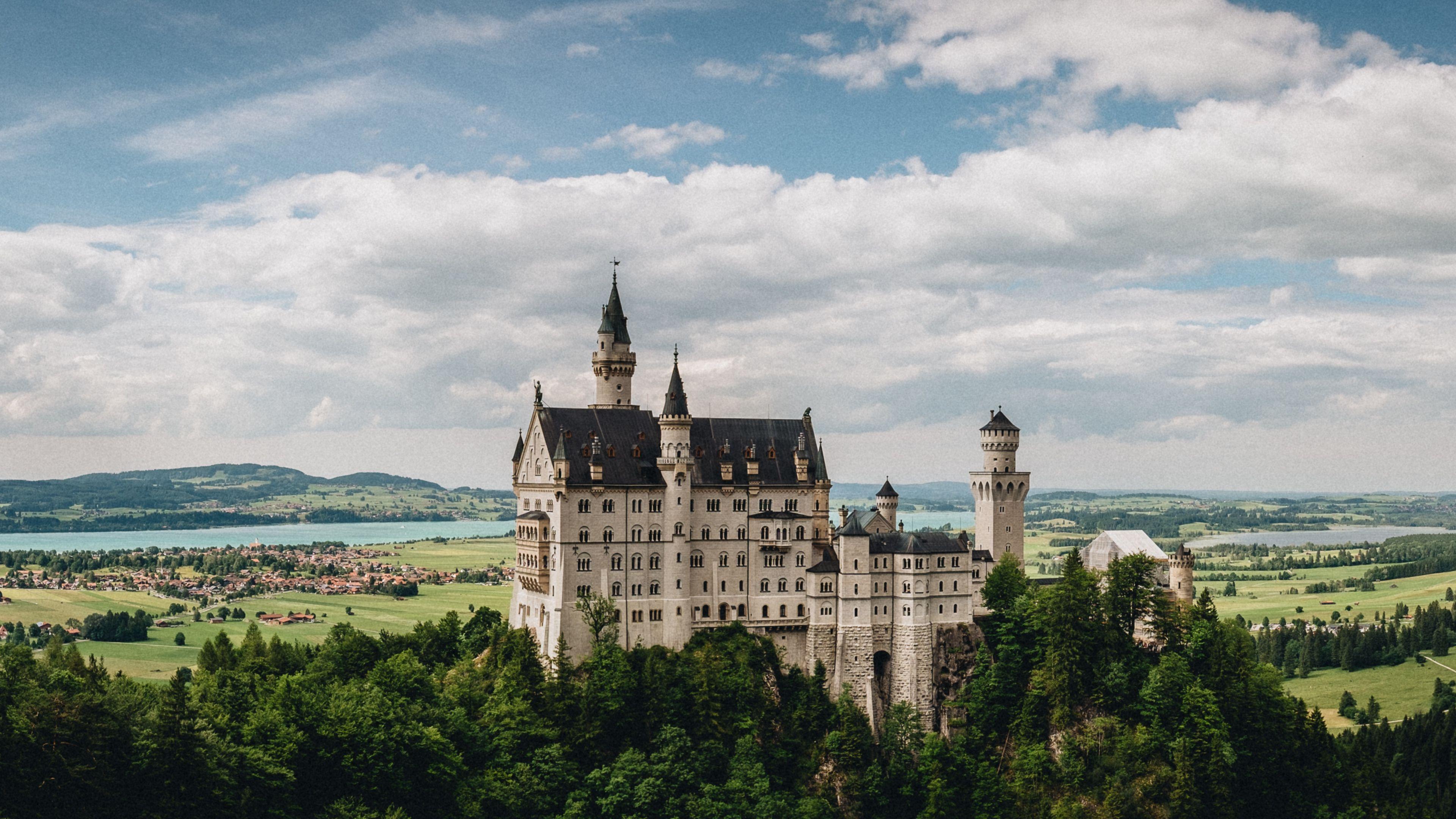 3840x2160 Wallpaper 4k castle, neuschwanstein, bavaria, germany 4k bavaria