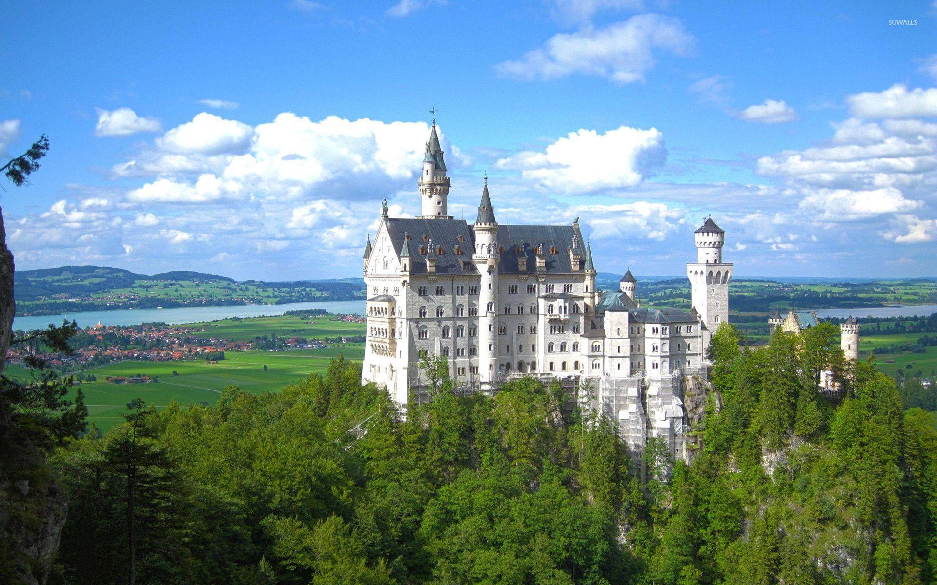 1920x1200 Neuschwanstein Castle on a beautiful summer day wallpaper