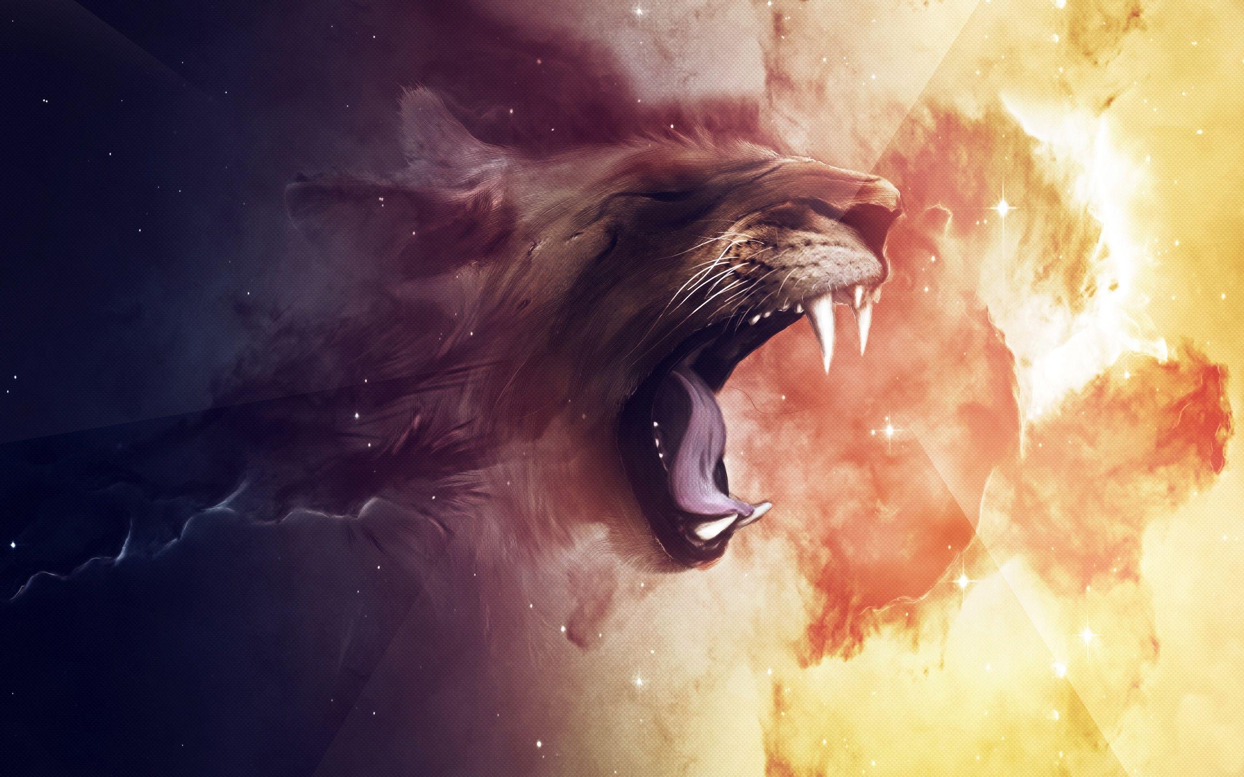 2560x1600 Lion Digital Artwork Wallpaper 48807 2560x1600px