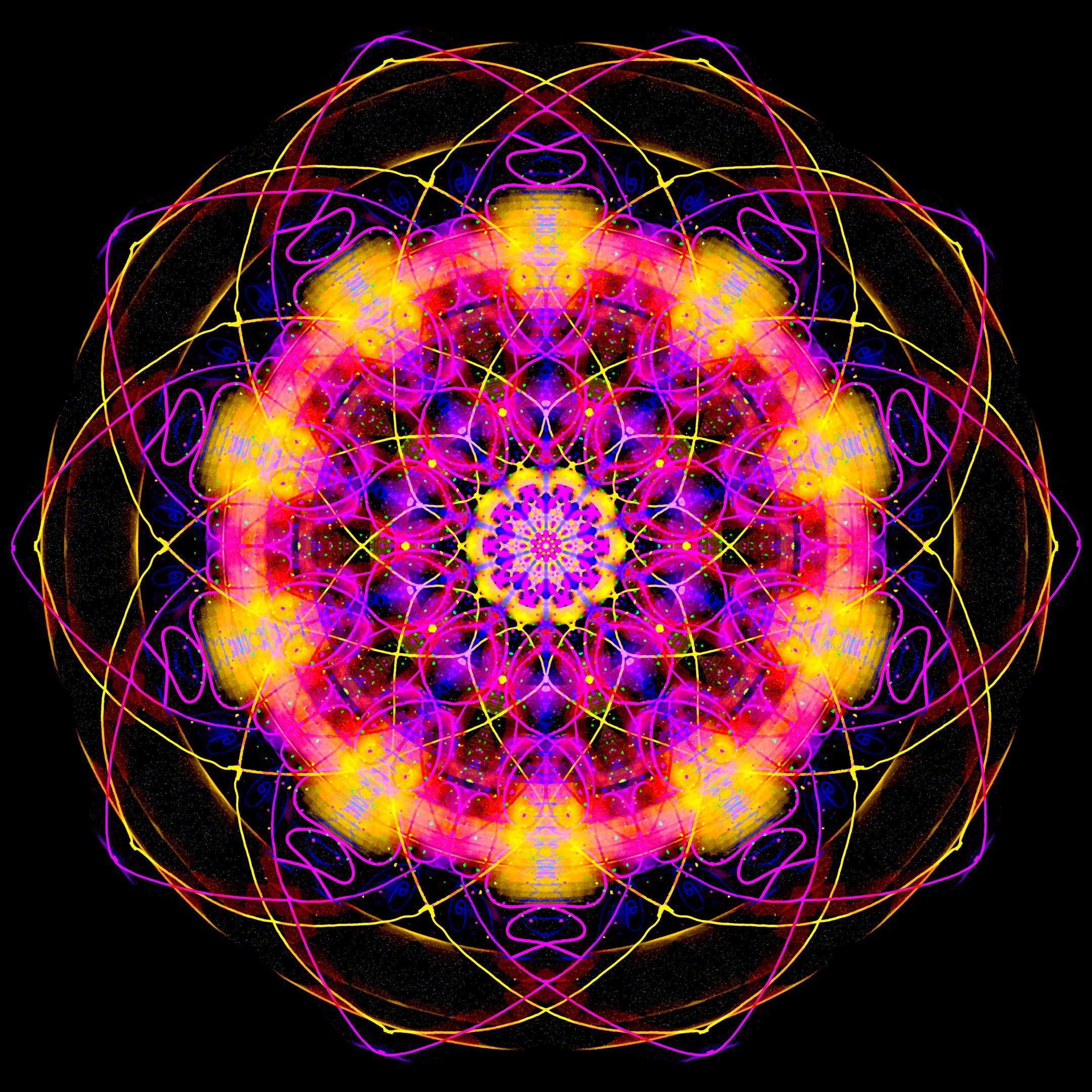 2160x2160 Download wallpaper 2160x2160 mandala, pattern, colorful