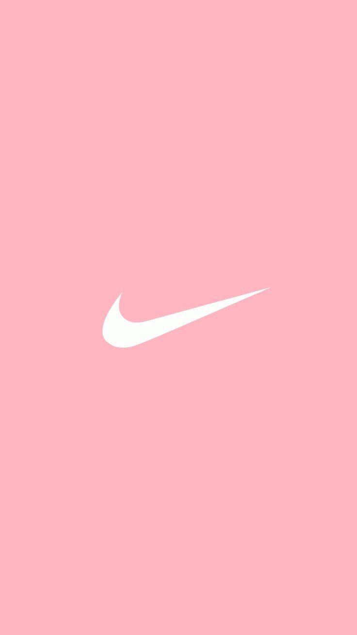 pink nike logo