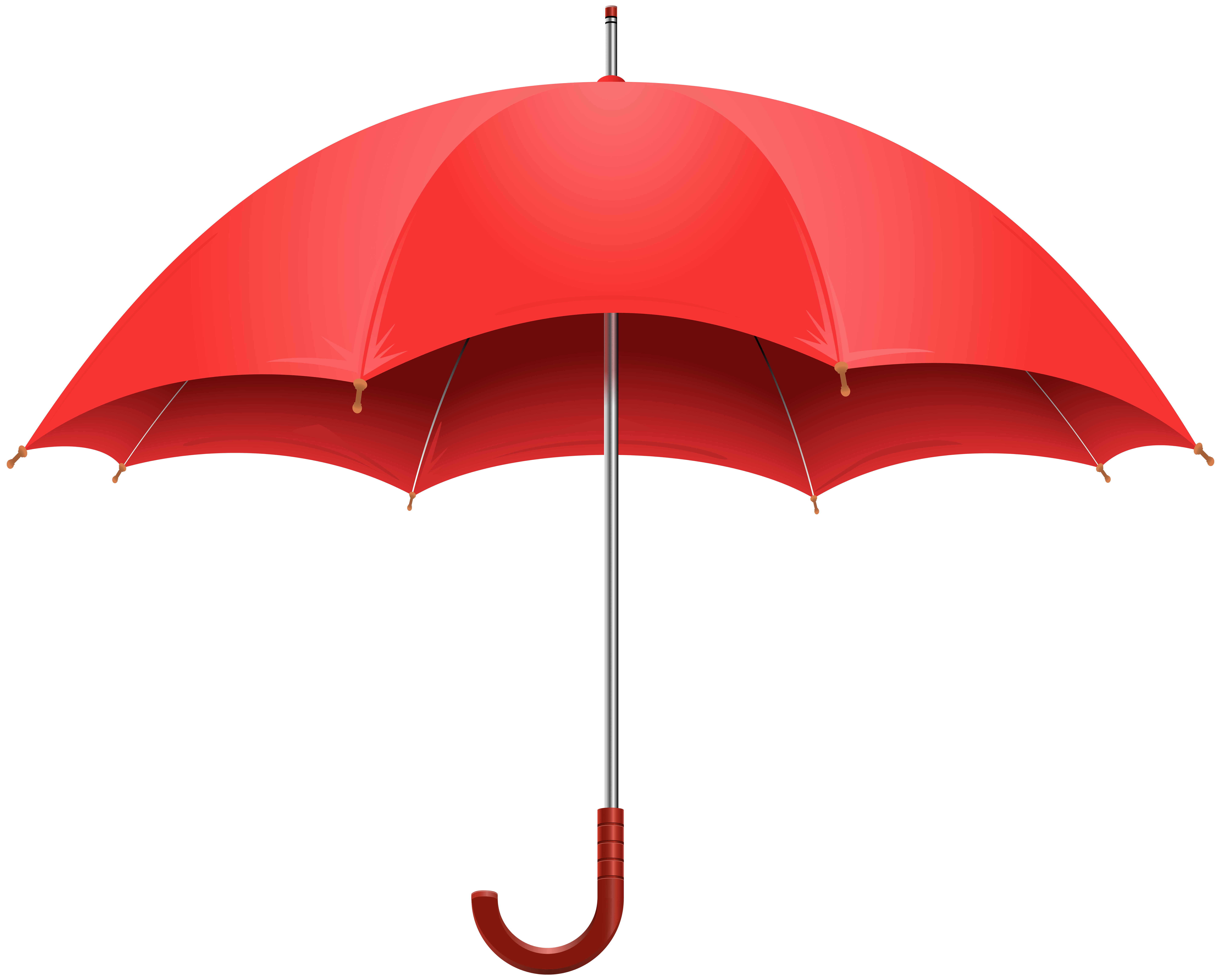 8000x6423 Red Umbrella PNG Clip Art Image