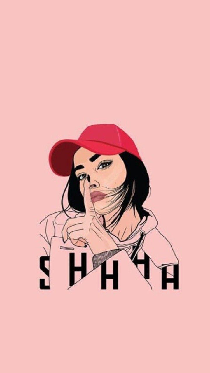 720x1280 iPhone Wallpaper. Illustration, Pink, Cartoon, Poster, Art